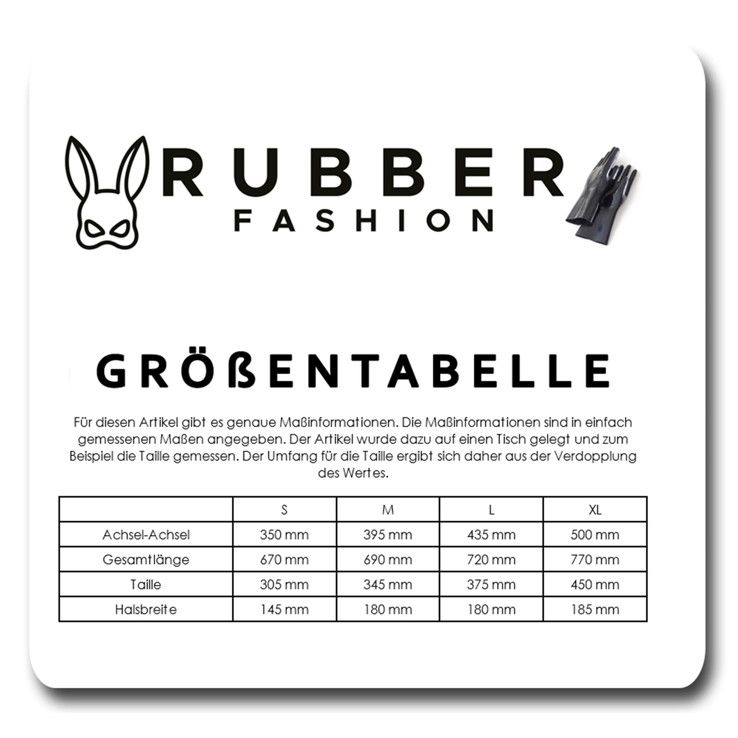 Rubberfashion Latex Body - sexy Latexbody - Schritt offen - Low Cut für Damen