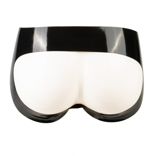 Rubberfashion sexy Latex Slip pofrei - Rubber Hose Latexslip mit Loch - Latex Dessous Pants für Damen und Herren