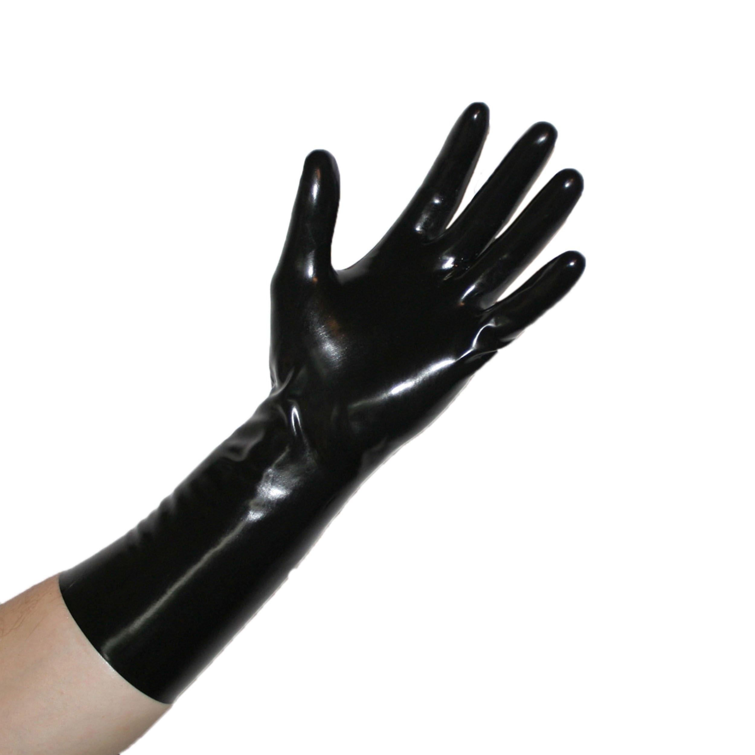 handschuhe sexy Rubberfashion Latex Handschuhe kurz - Sexy Rubber Gloves