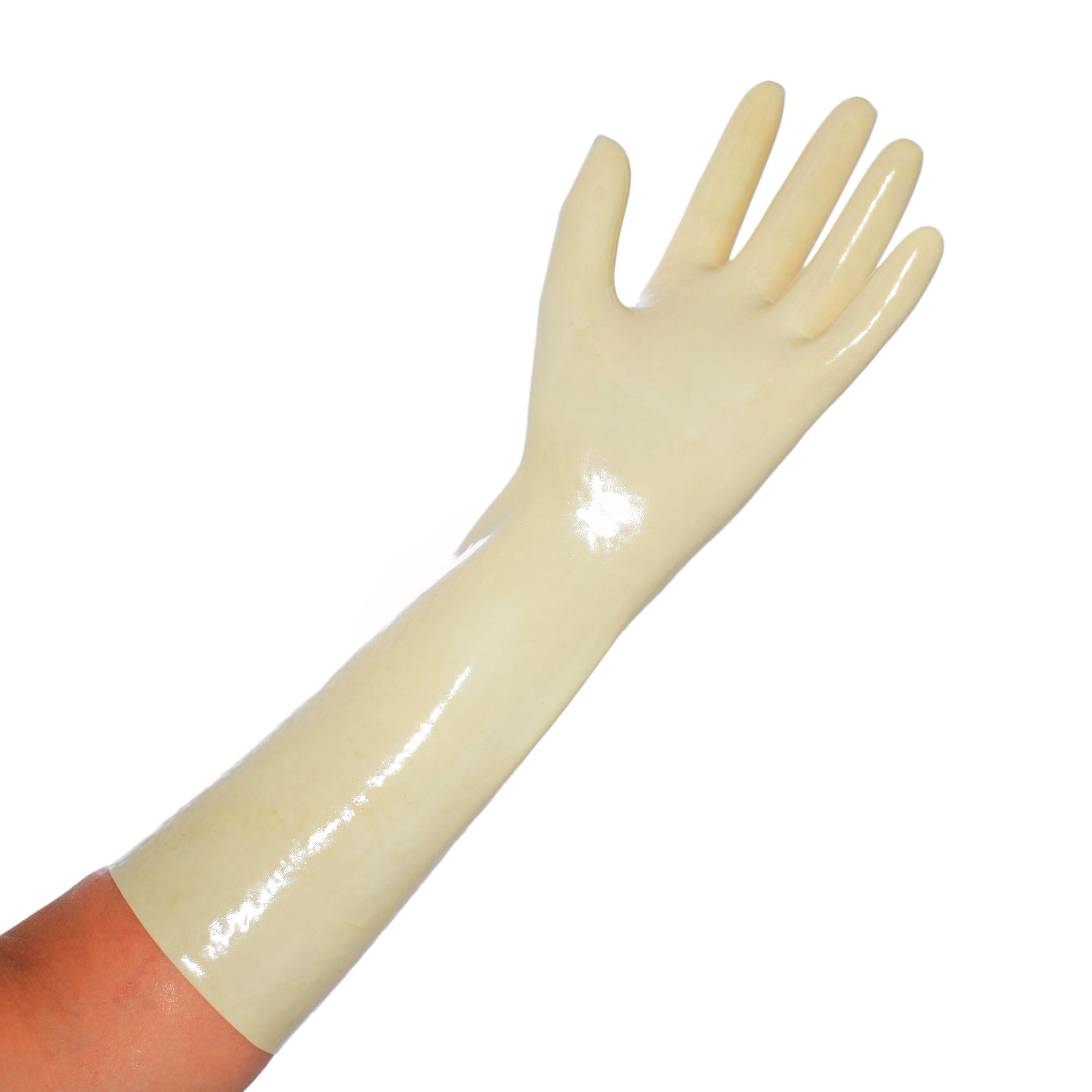 Rubberfashion Latex Handschuhe kurz - Sexy Rubber Gloves - kurze Latexhandschuhe bis Handgelenk für Damen und Herren
