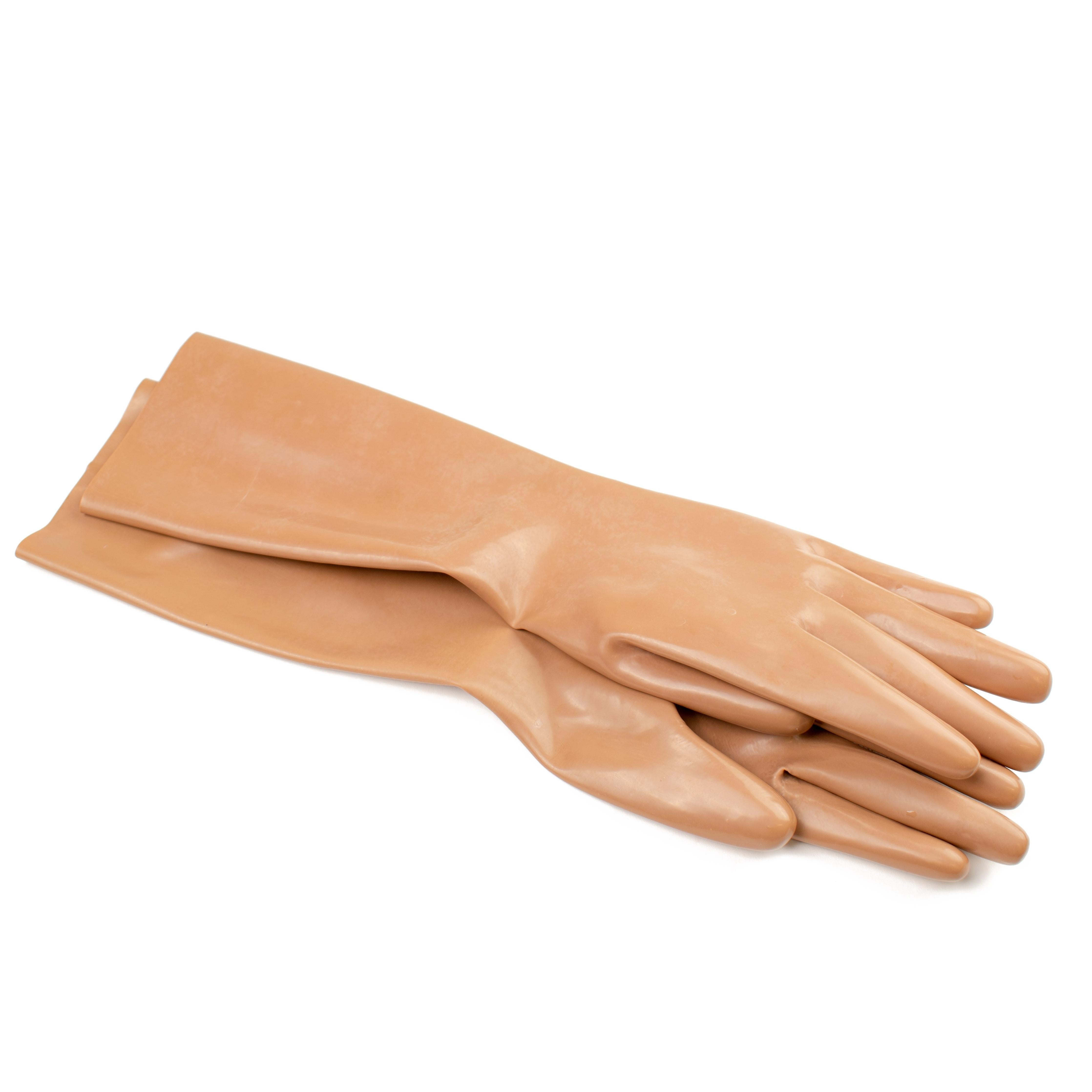 Rubberfashion Latex Handschuhe kurz - Sexy Rubber Gloves - kurze Latexhandschuhe bis Handgelenk für Damen und Herren