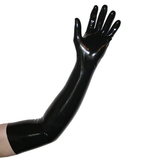 Rubberfashion lange Latex Handschuhe - Latexhandschuhe lang bis zum Oberarm für Damen und Herren Paar