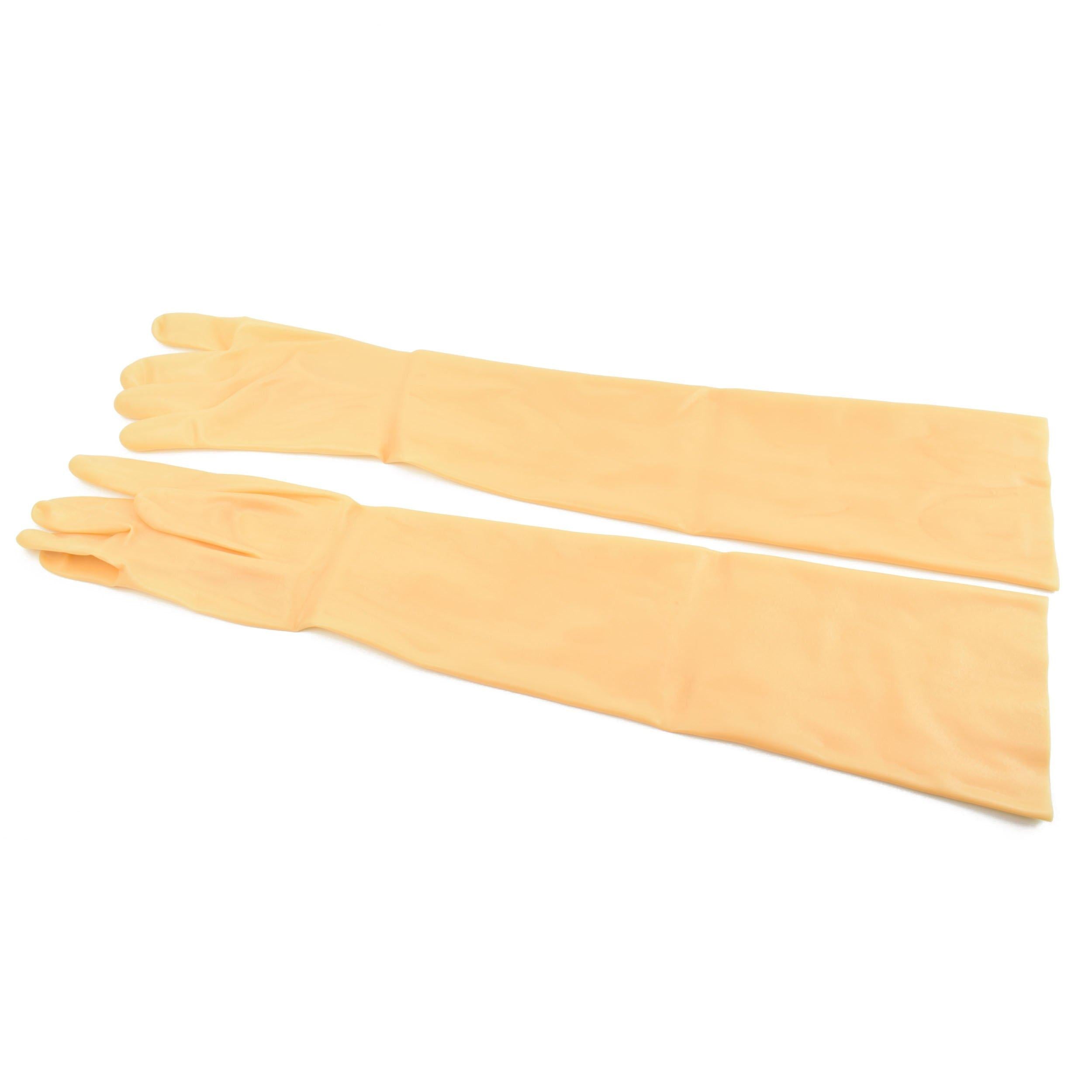 Rubberfashion lange Latex Handschuhe - Latexhandschuhe lang bis zum Oberarm für Damen und Herren Paar