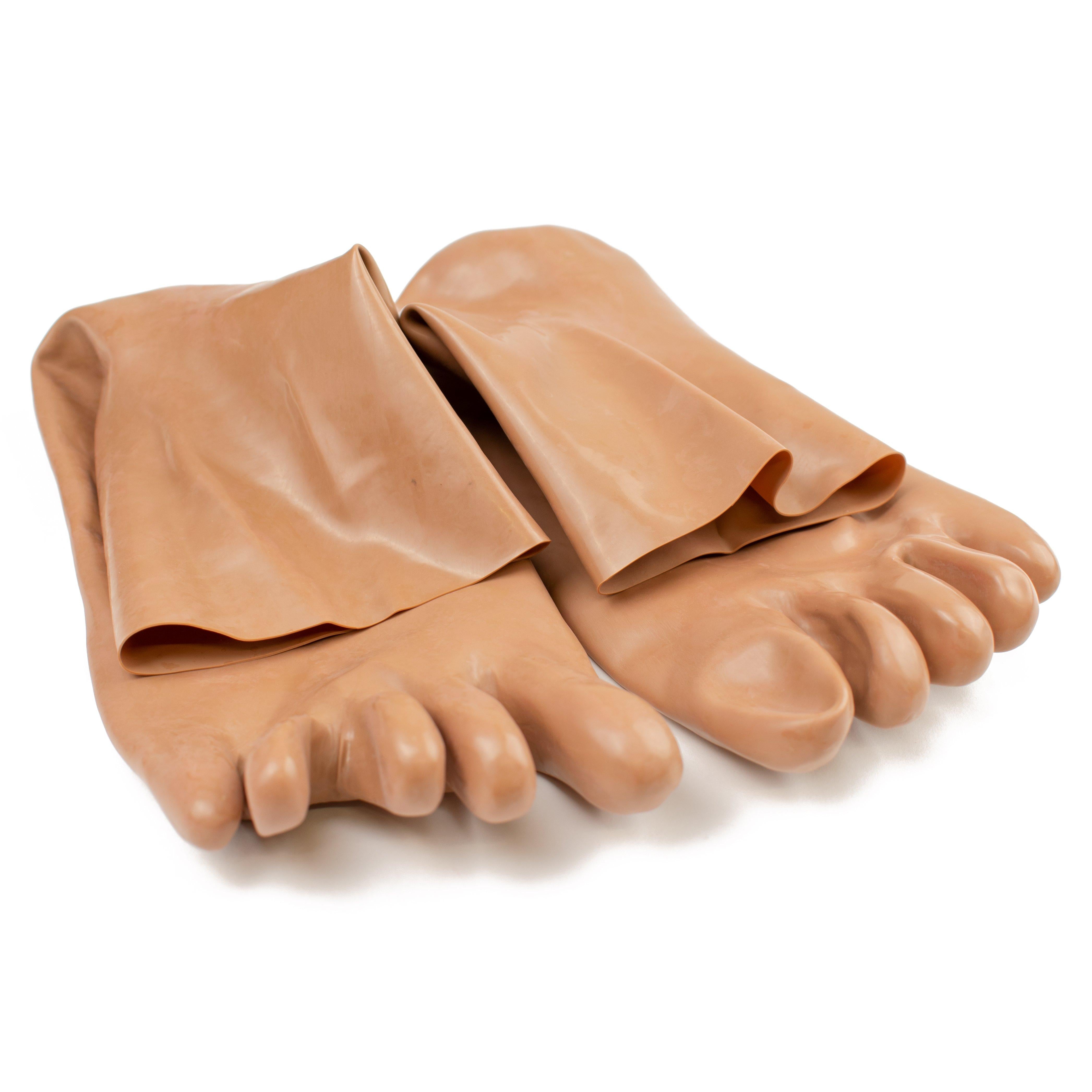 Rubberfashion Sexy Latex Zehen Socken kurz - Zehensocken knöchel lang - Latex Strümpfe für Damen und Herren