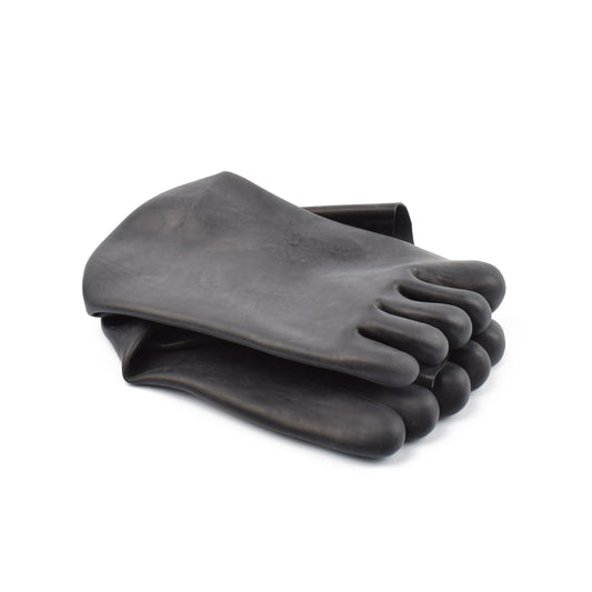 Rubberfashion Sexy Latex Zehen Socken kurz - extra dicke -Zehensocken knöchel lang - Latex Strümpfe für Damen und Herren