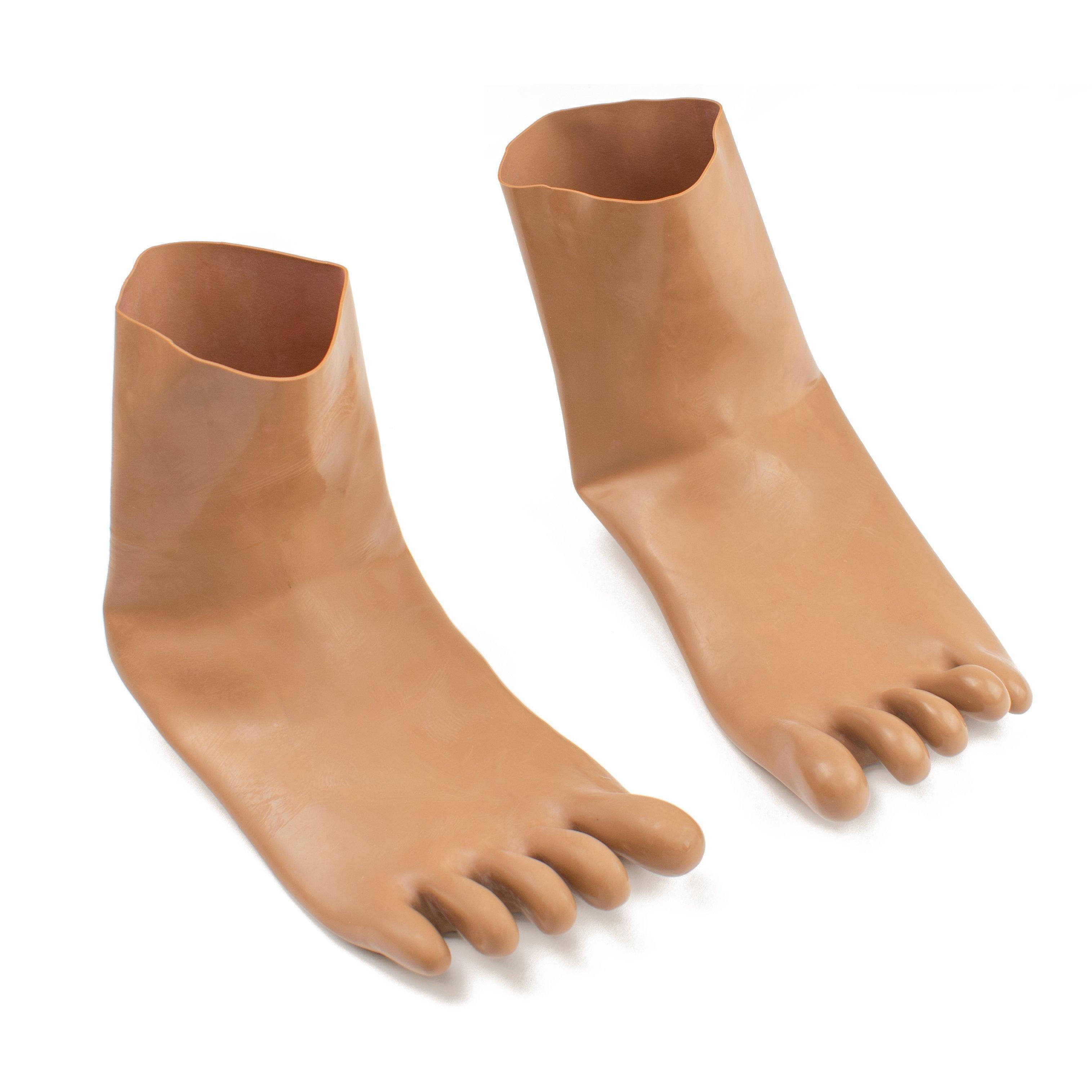 Rubberfashion Sexy Latex Zehen Socken kurz - extra dicke -Zehensocken knöchel lang - Latex Strümpfe für Damen und Herren
