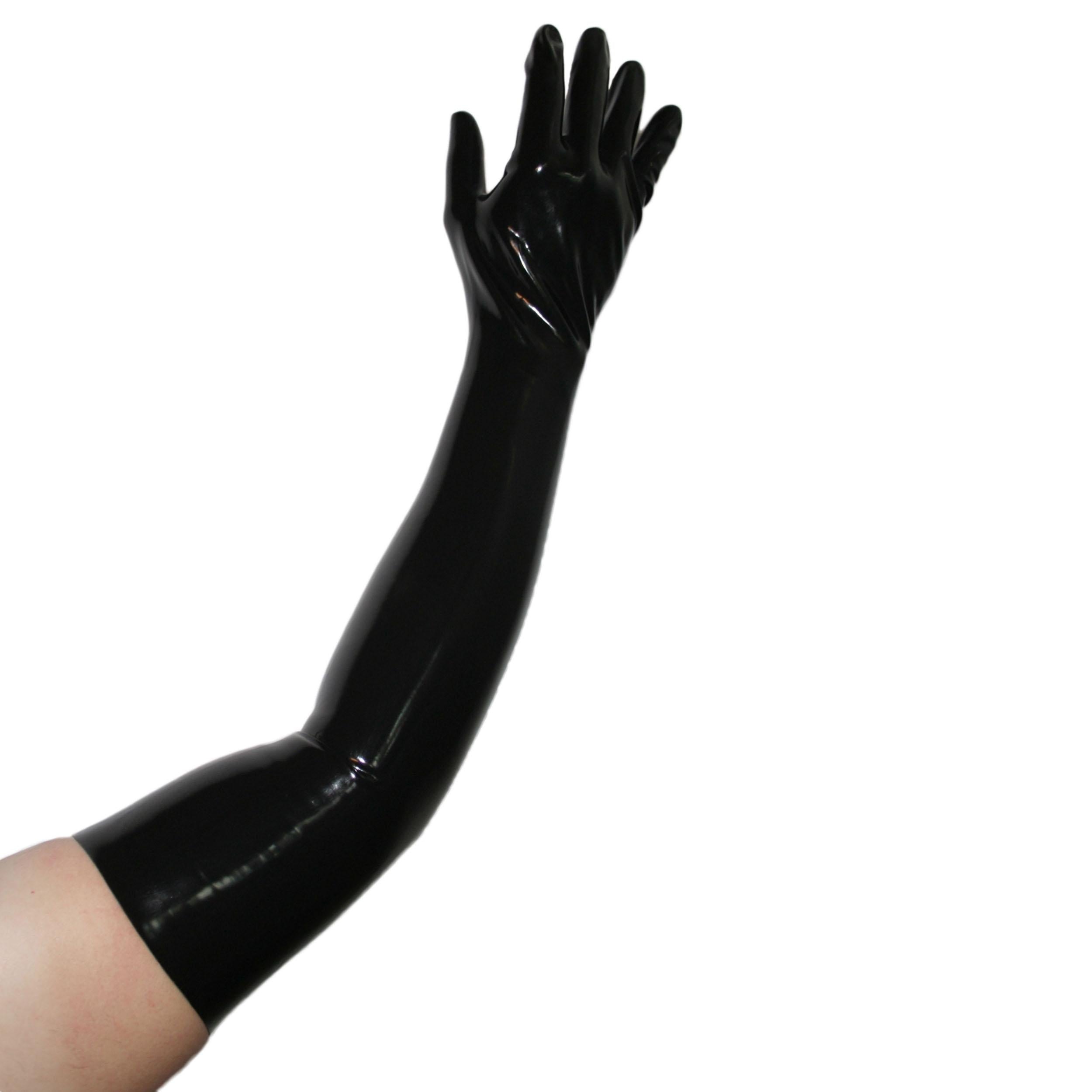 Rubberfashion lange Latex Handschuhe - Latexhandschuhe lang - heavy rubber - bis zum Oberarm für Damen und Herren Paar