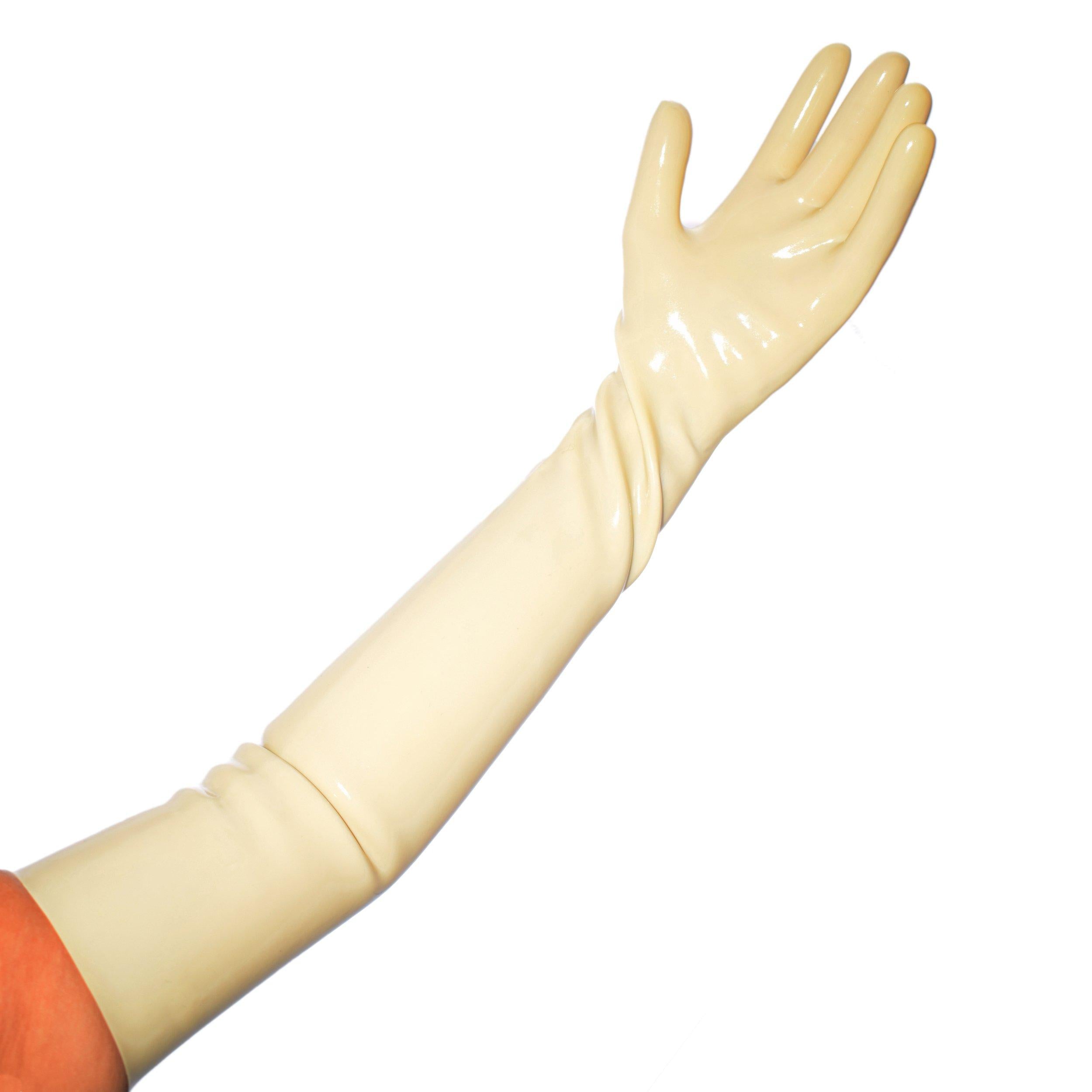 Rubberfashion lange Latex Handschuhe - Latexhandschuhe lang - heavy rubber - bis zum Oberarm für Damen und Herren Paar