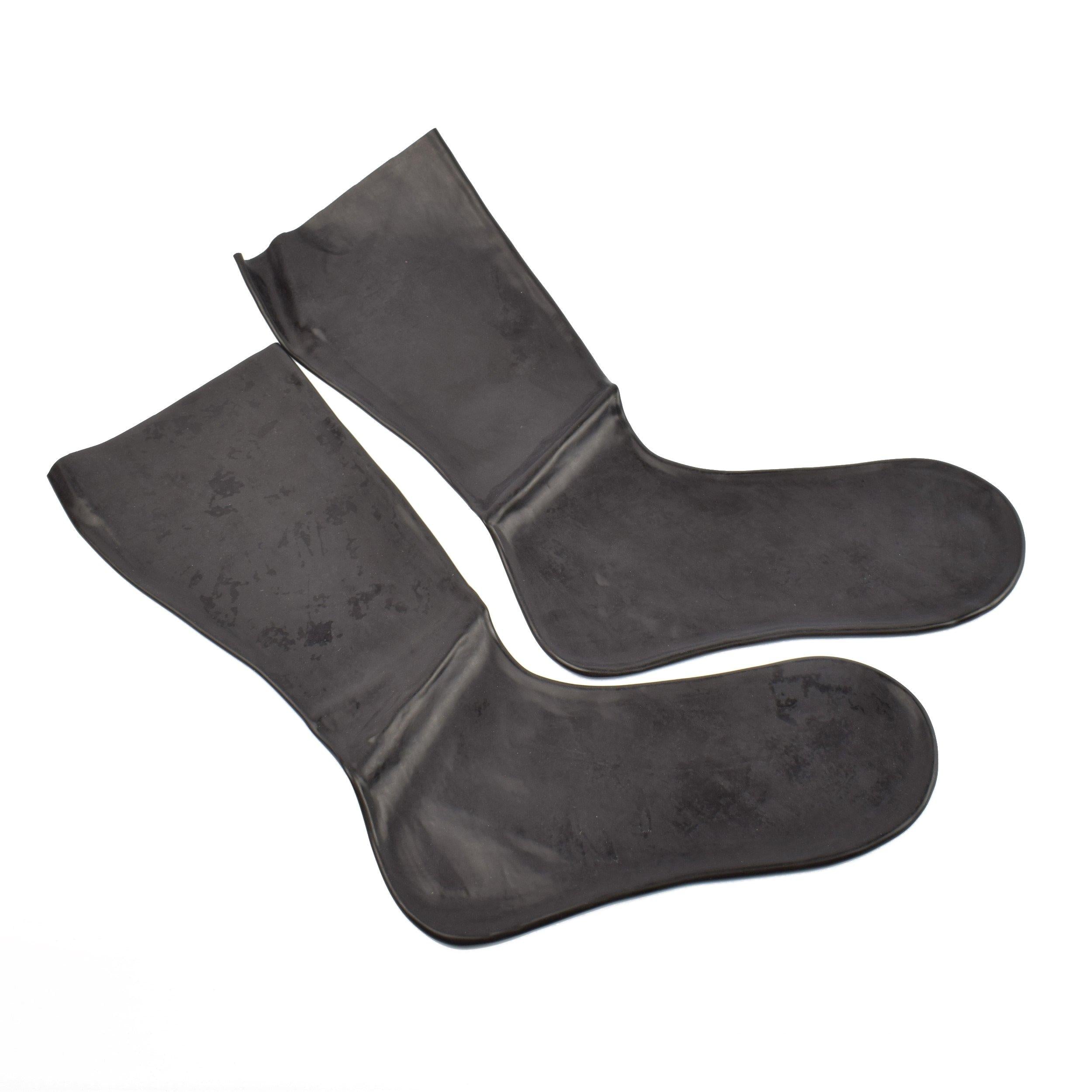 Rubberfashion Sexy Latex Socken kurz - Rubber Latexsocken Knöchel lang - Latex Strümpfe für Damen und Herren