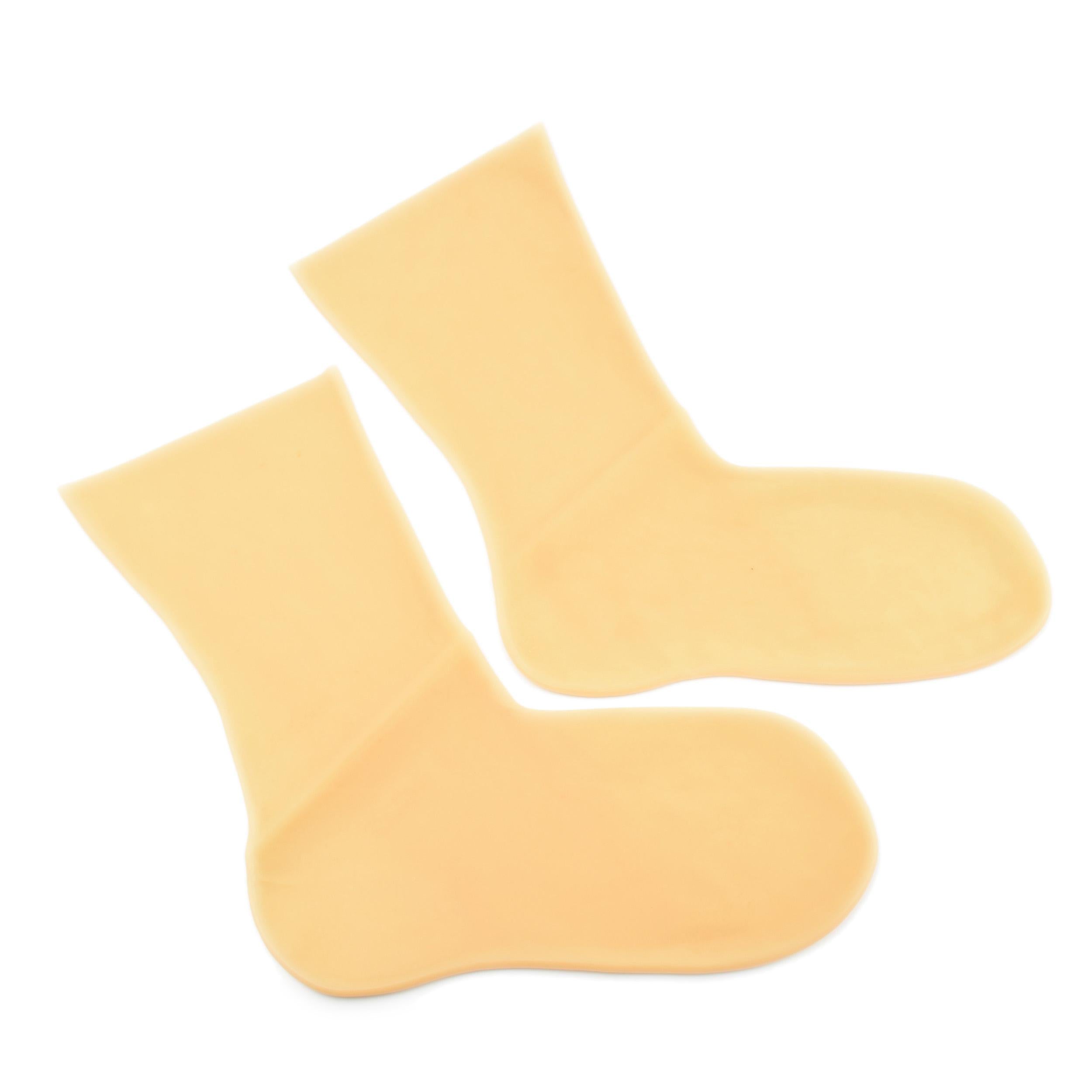 Rubberfashion Sexy Latex Socken kurz - Rubber Latexsocken Knöchel lang - Latex Strümpfe für Damen und Herren