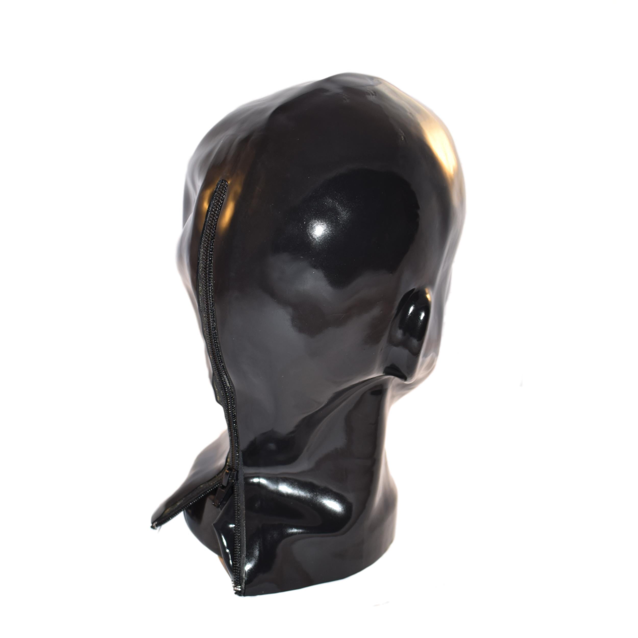 Rubberfashion Latex Maske - Latexmaske Fantomas - Öffnungen für Nase und Reißverschluss Damen und Herren