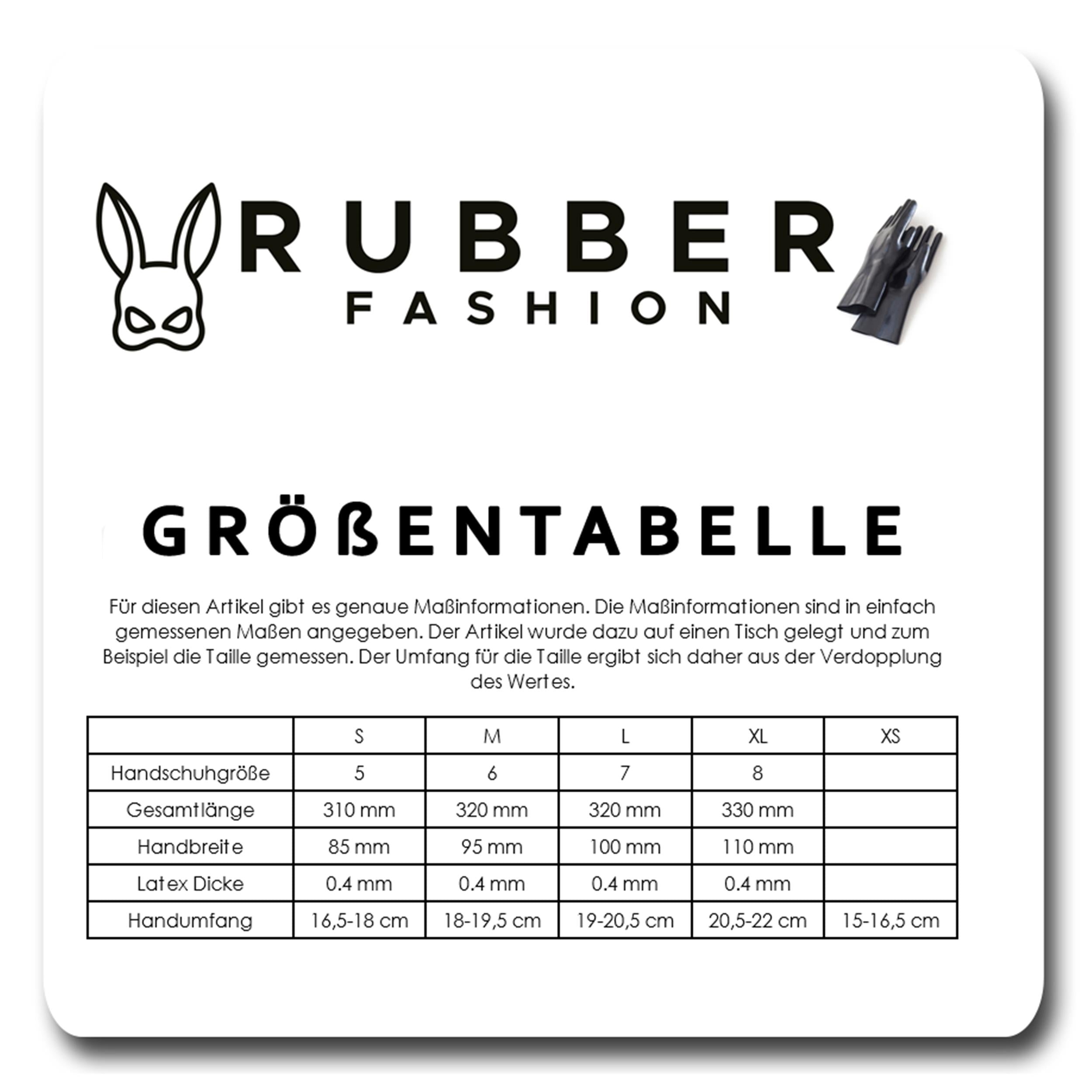 Short latex gloves open