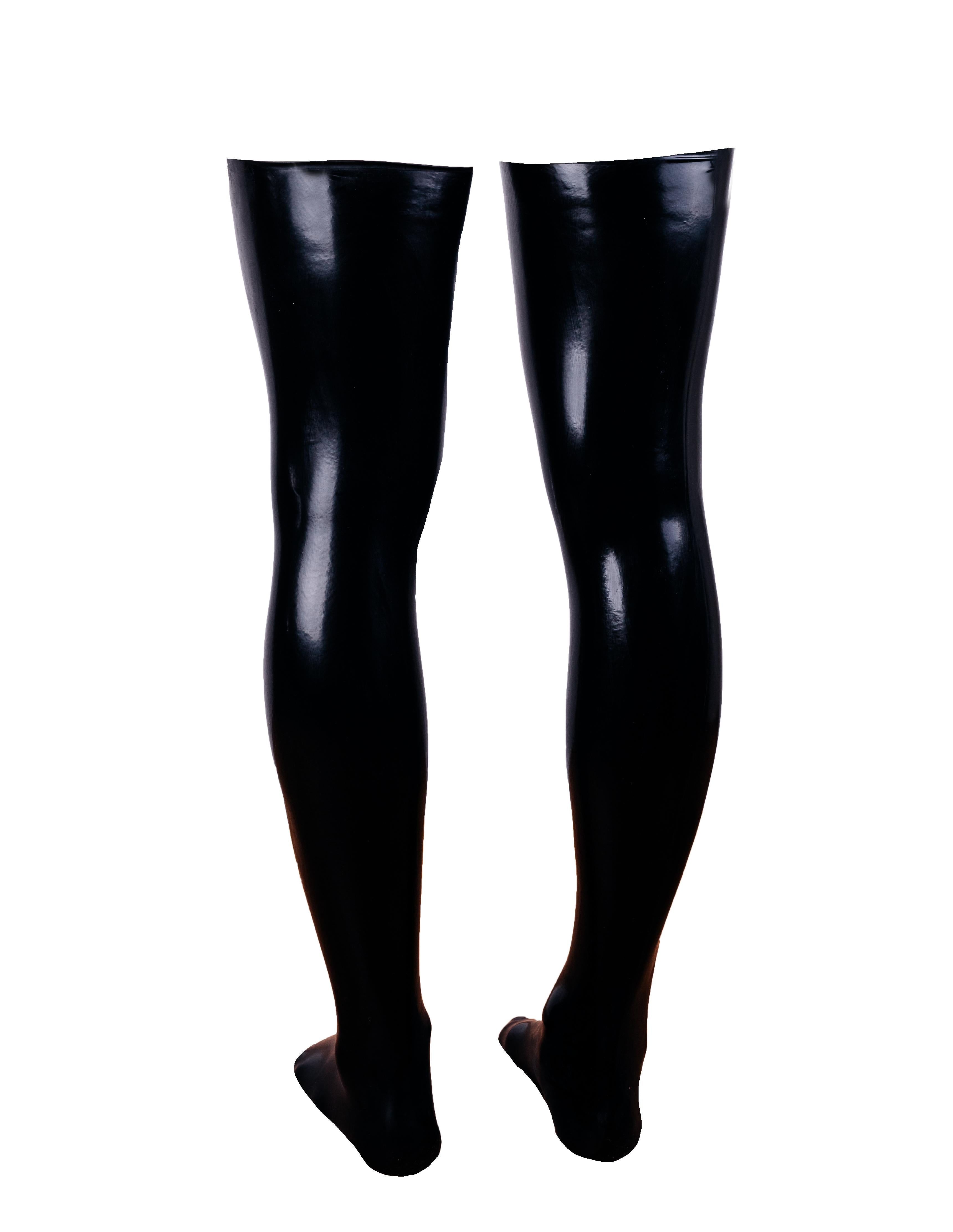 Rubberfashion Latex Strümpfe lang - Sexy Overknee Oberschenkel Strumpf Socken für Damen und Herren