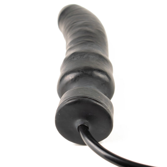 Rubberfashion Latex Dildo - realistischer Dildo geadert - aufblasbar mit Pumpe für Frauen und Männer