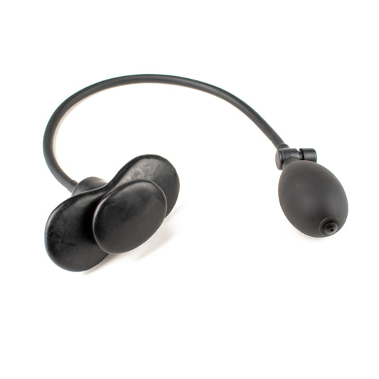 Rubberfashion Latex Knebel - Mundknebel aufblasbar - Gag Butterfly für Damen und Herren