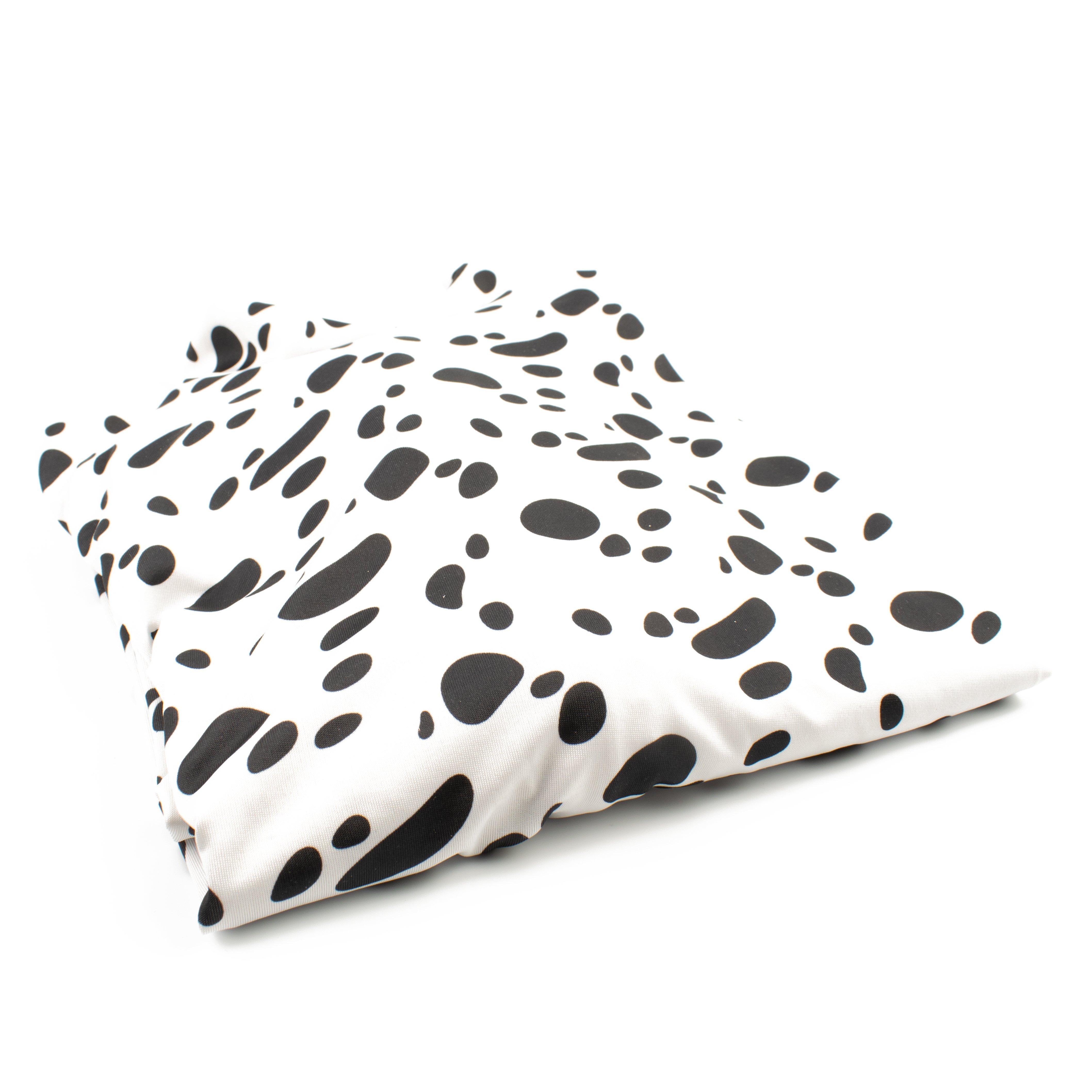 Rubberfashion Dalmatiner Catsuit - sexy Animal Dog Print Jumpsuit mit Handschuh für Damen und Herren