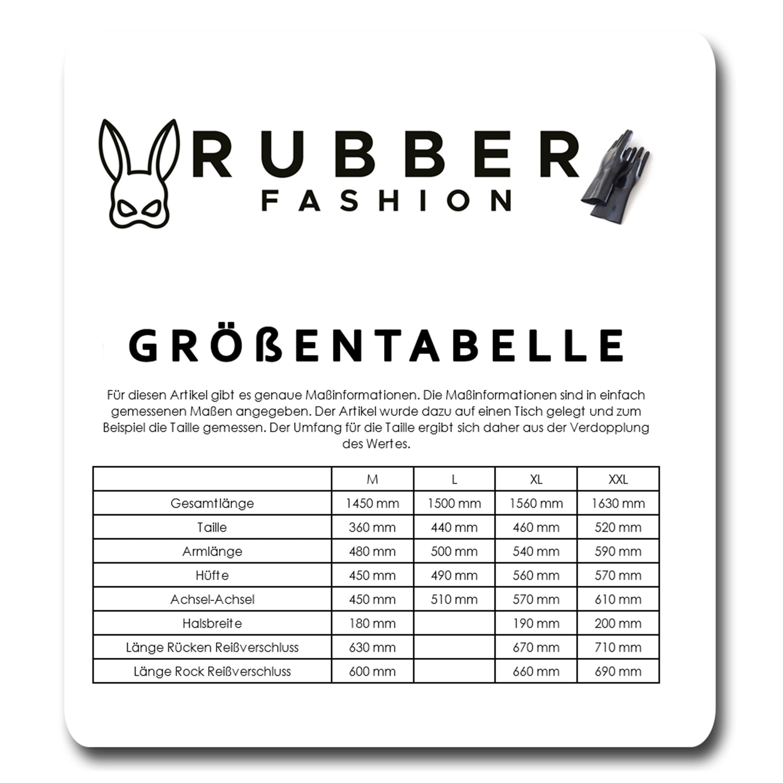 Rubberfashion Sexy Leder Abend Kleid lang - Langes Damenkleid langarm mit langen Handschuhen für Damen langarm