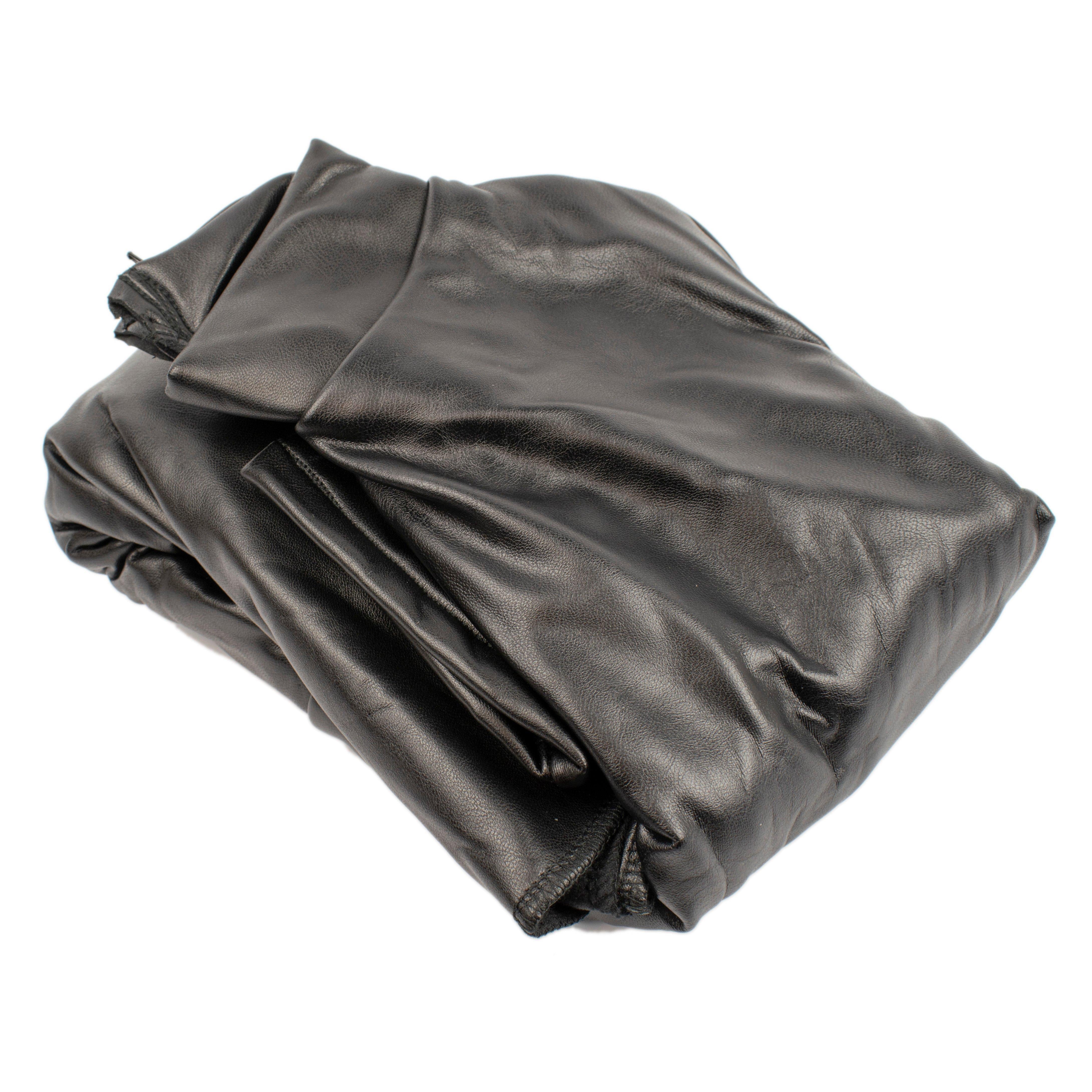 Rubberfashion Sexy Leder Minikleid - Skater Leder Damenkleid kurzarm mit Slip für Damen