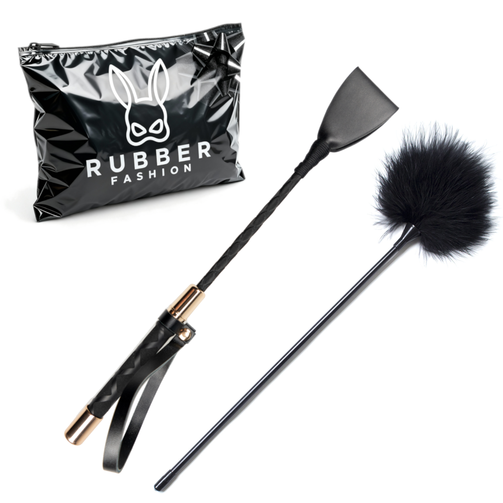 Federkitzler 40 cm und Mini Reitgerte 30 cm