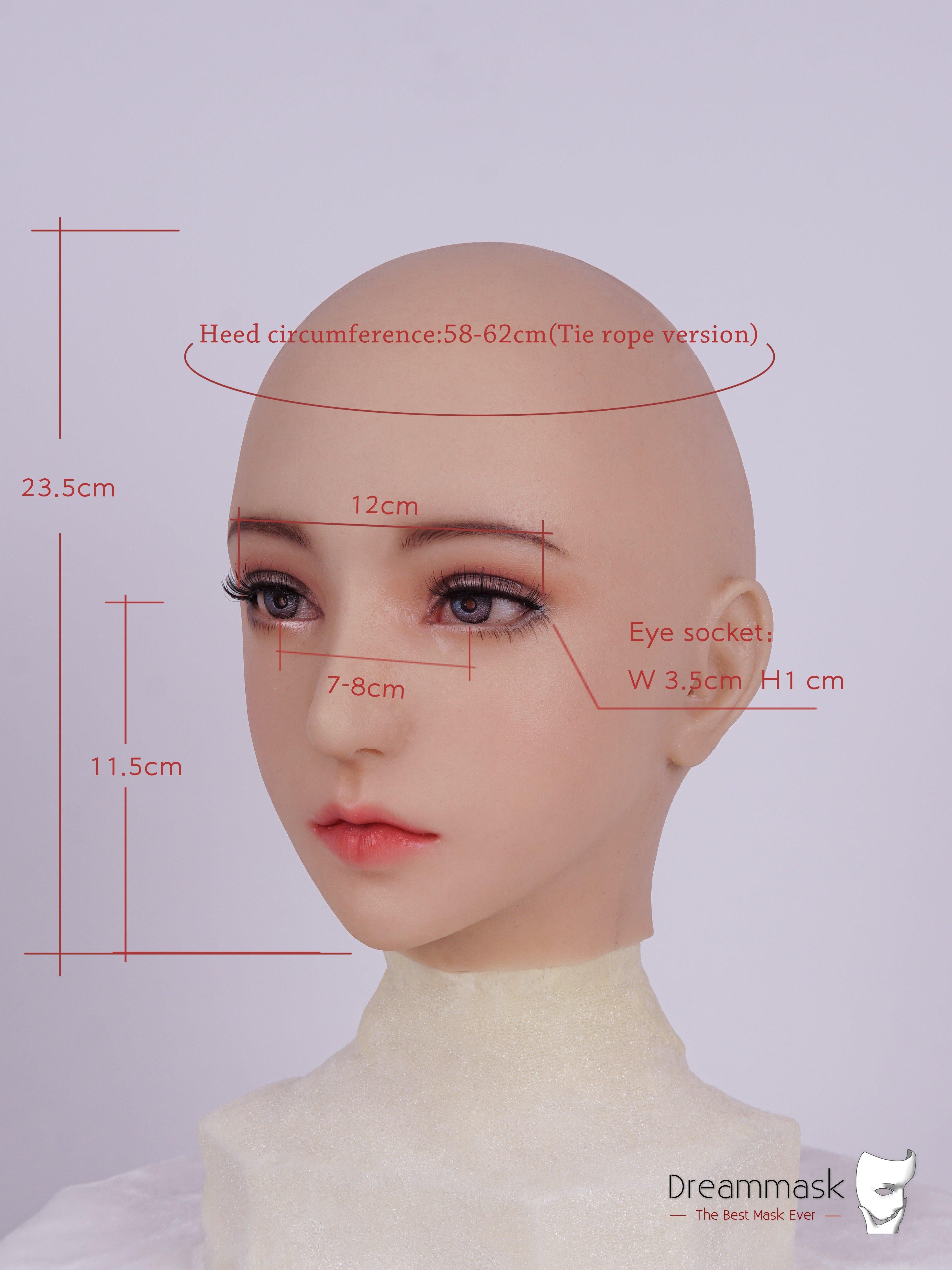 Dreammask Silikon Maske Q03 Ching3 Valentinstag Spezial Makeup mit Schürung