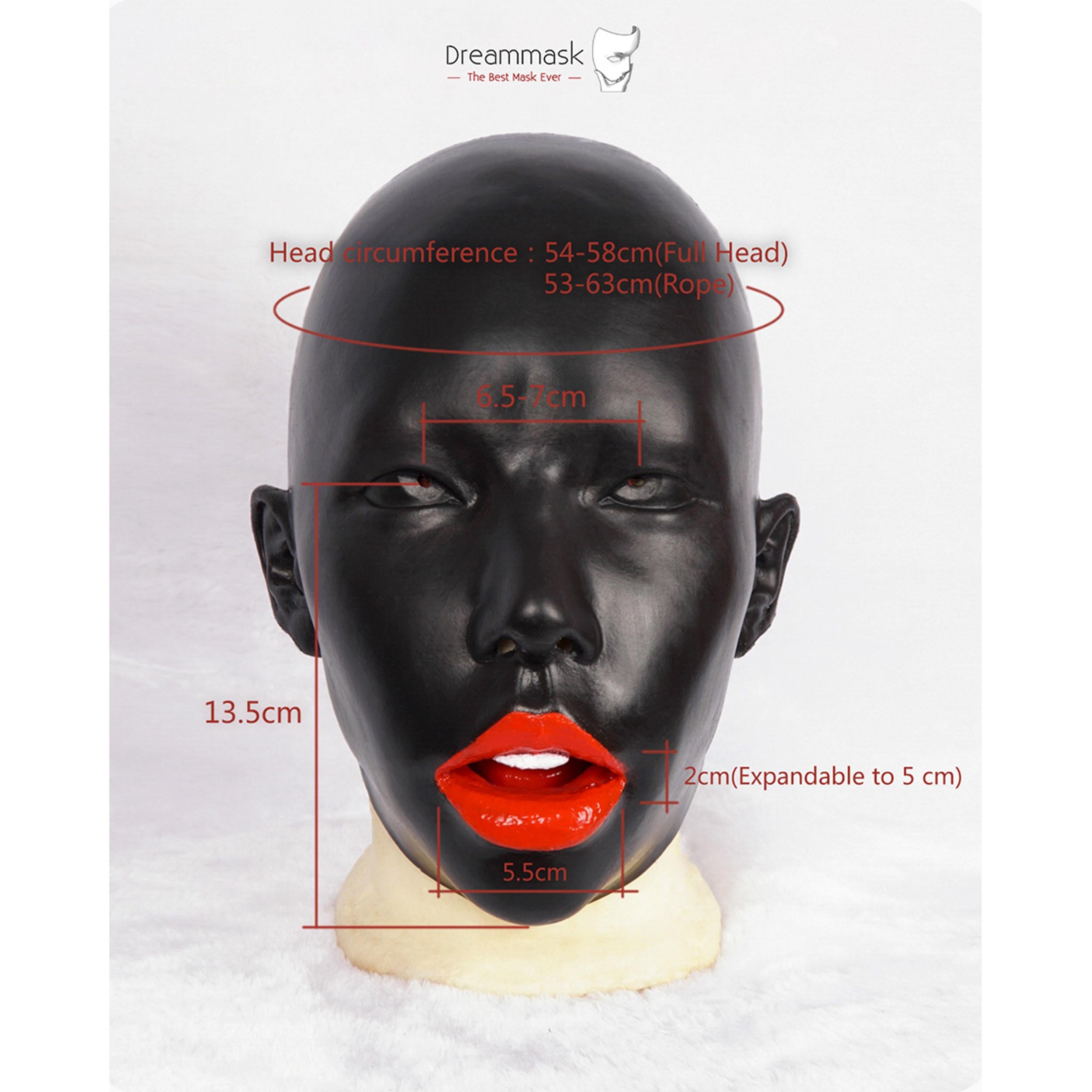 Dreammask Silikon Maske M08B Black Poppy