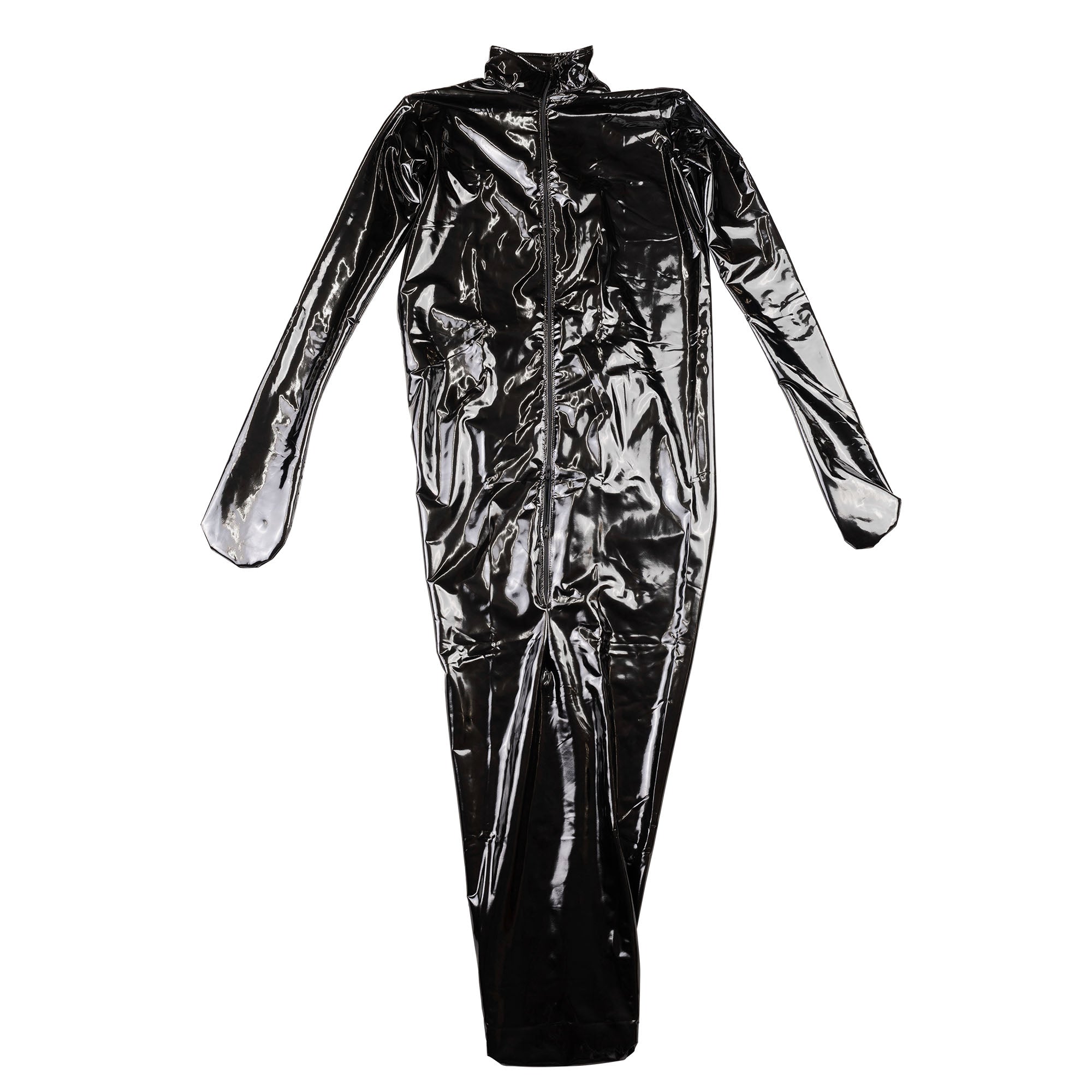 Rubberfashion Bondage Sleeping Bag Extreme - Bondage Bodybag Sleeping Bag Shiny - with Long Arms and Front Zip for Women and Men
