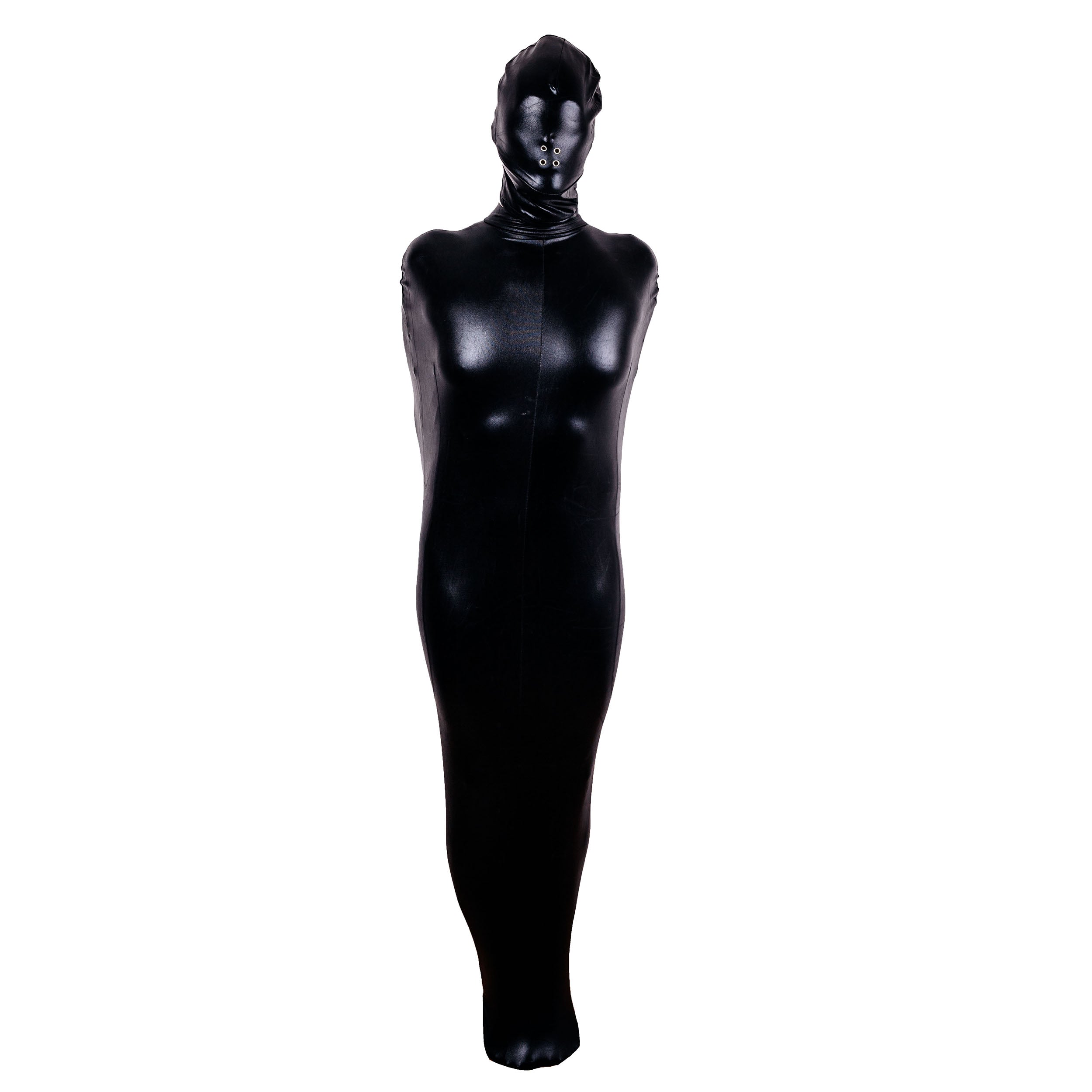 Kunstleder Bondagesack Extrem Schlafsack - Leder Bondage Bodybag Schlaf Sack Set mit Front-Reißverschluss
