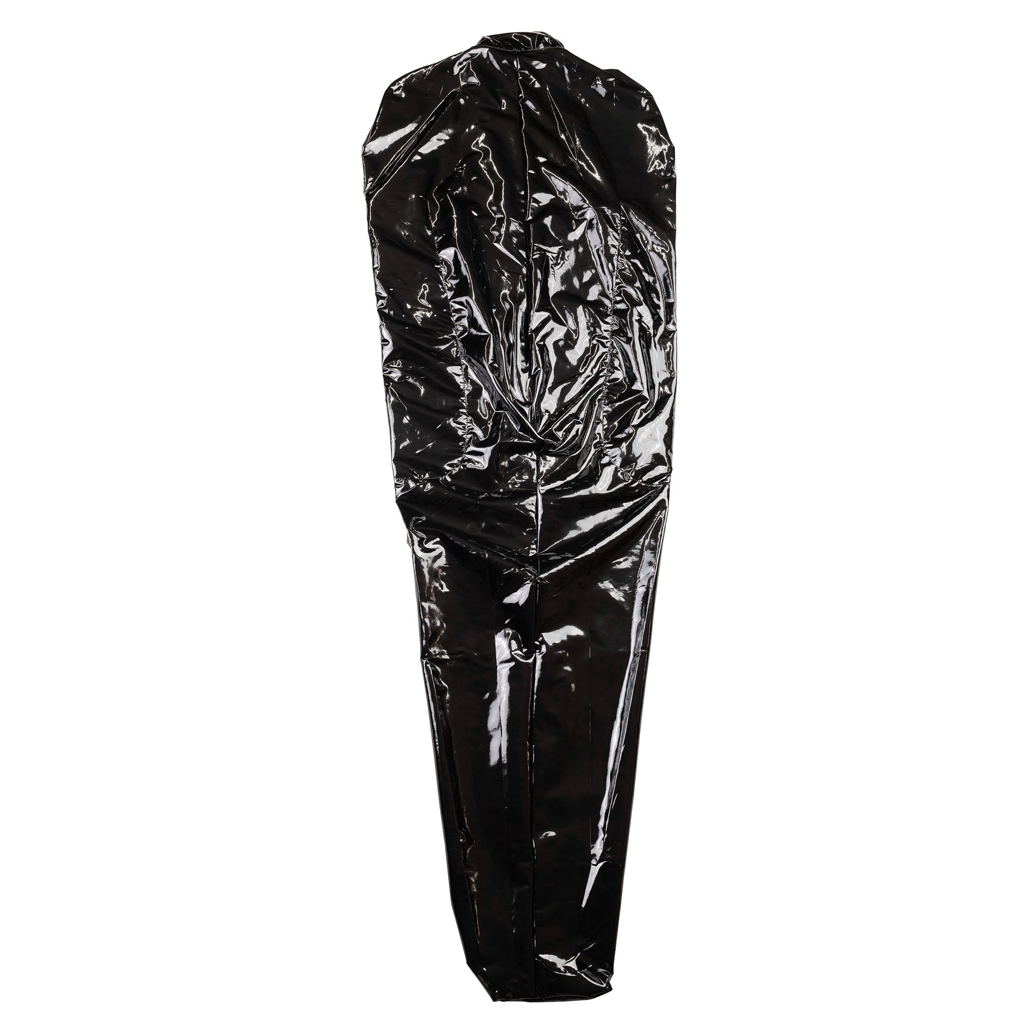 Leather Bondage Sleeping Bag Extreme Sleeping Bag - Leather Bondage Bodybag Sleeping Bag Set with Front Zip - Mask and Inner Arms Bondage Sleeping Bag Sauna Bag for Men and Women