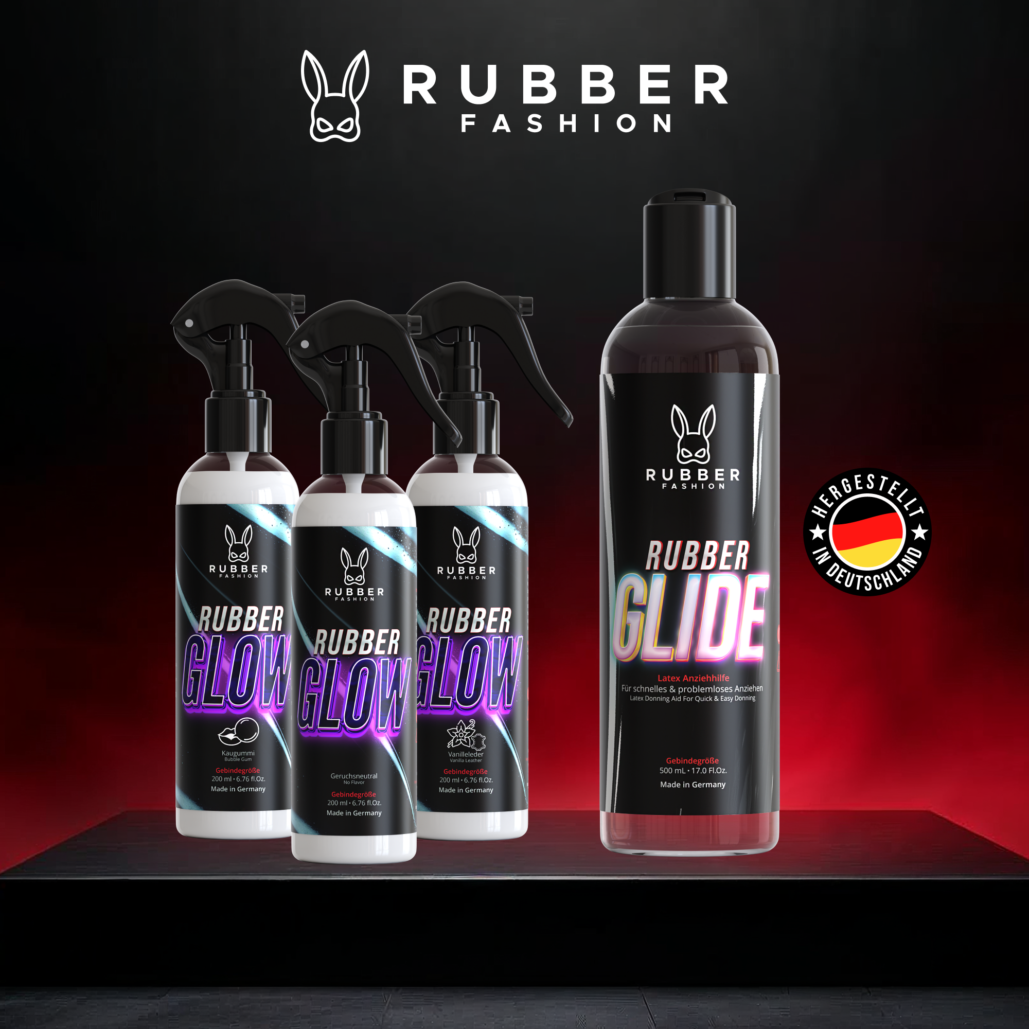RubberGlow Glanzspray - Inkl. Schwamm