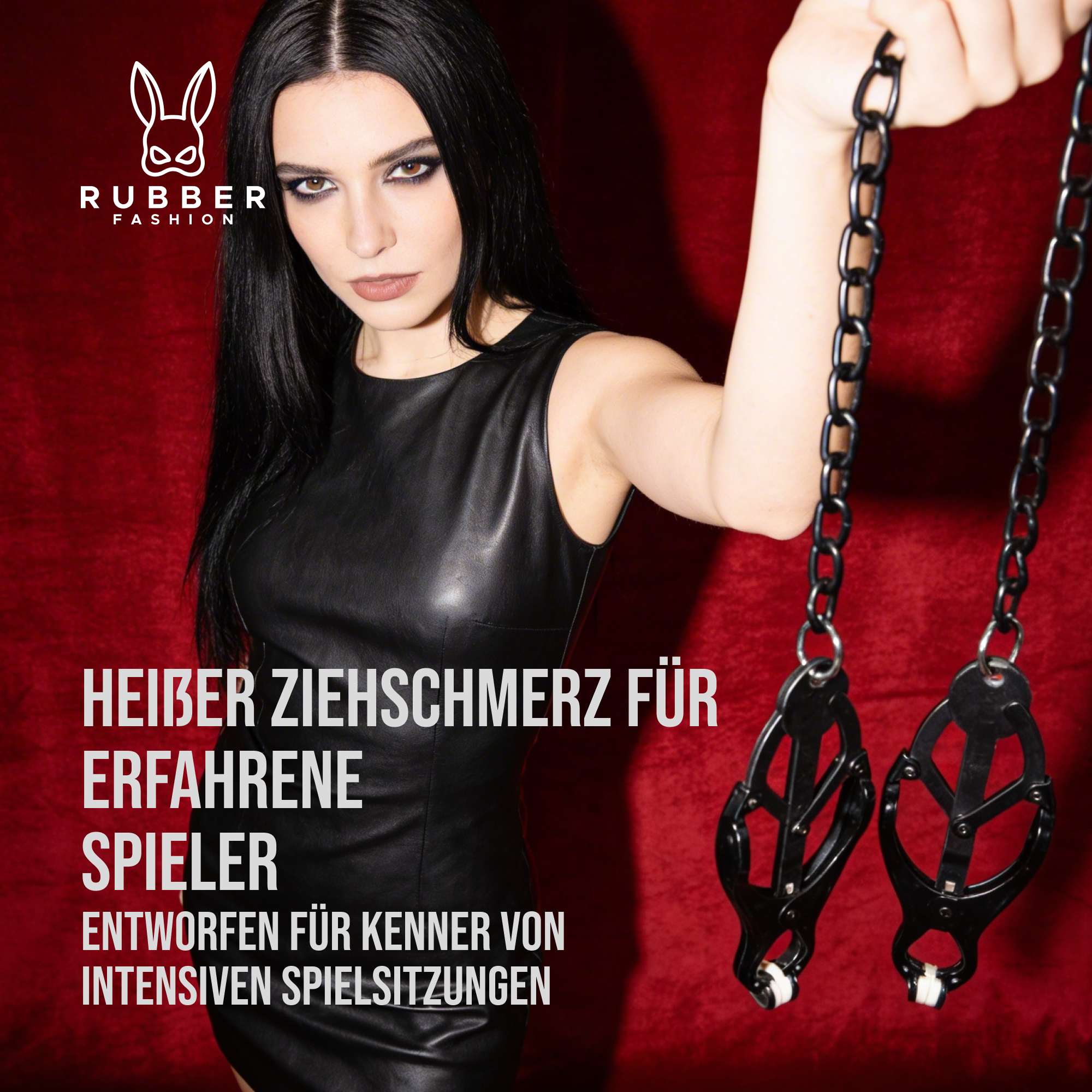 Nippelklemmen mit Kette nicht verstellbar – Brustwarzen Klemmen