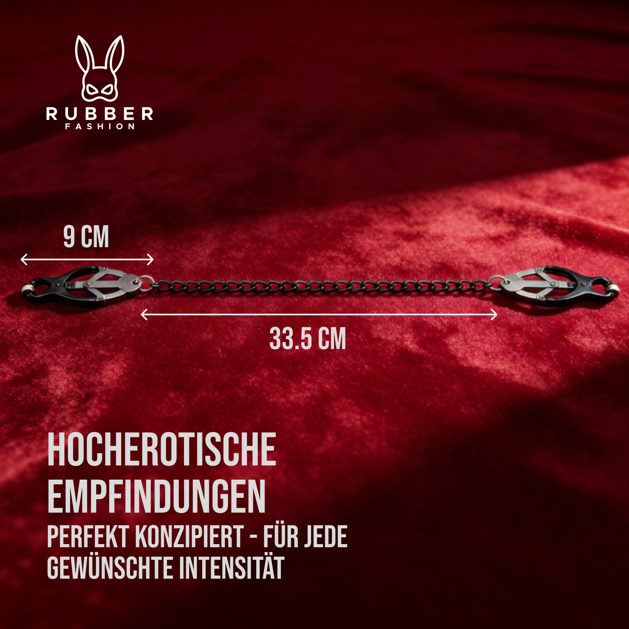 Nippelklemmen mit Kette nicht verstellbar – Brustwarzen Klemmen