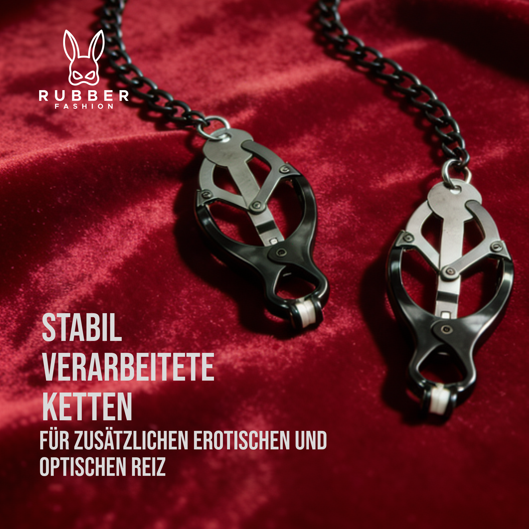 Nippelklemmen mit Kette nicht verstellbar – Brustwarzen Klemmen