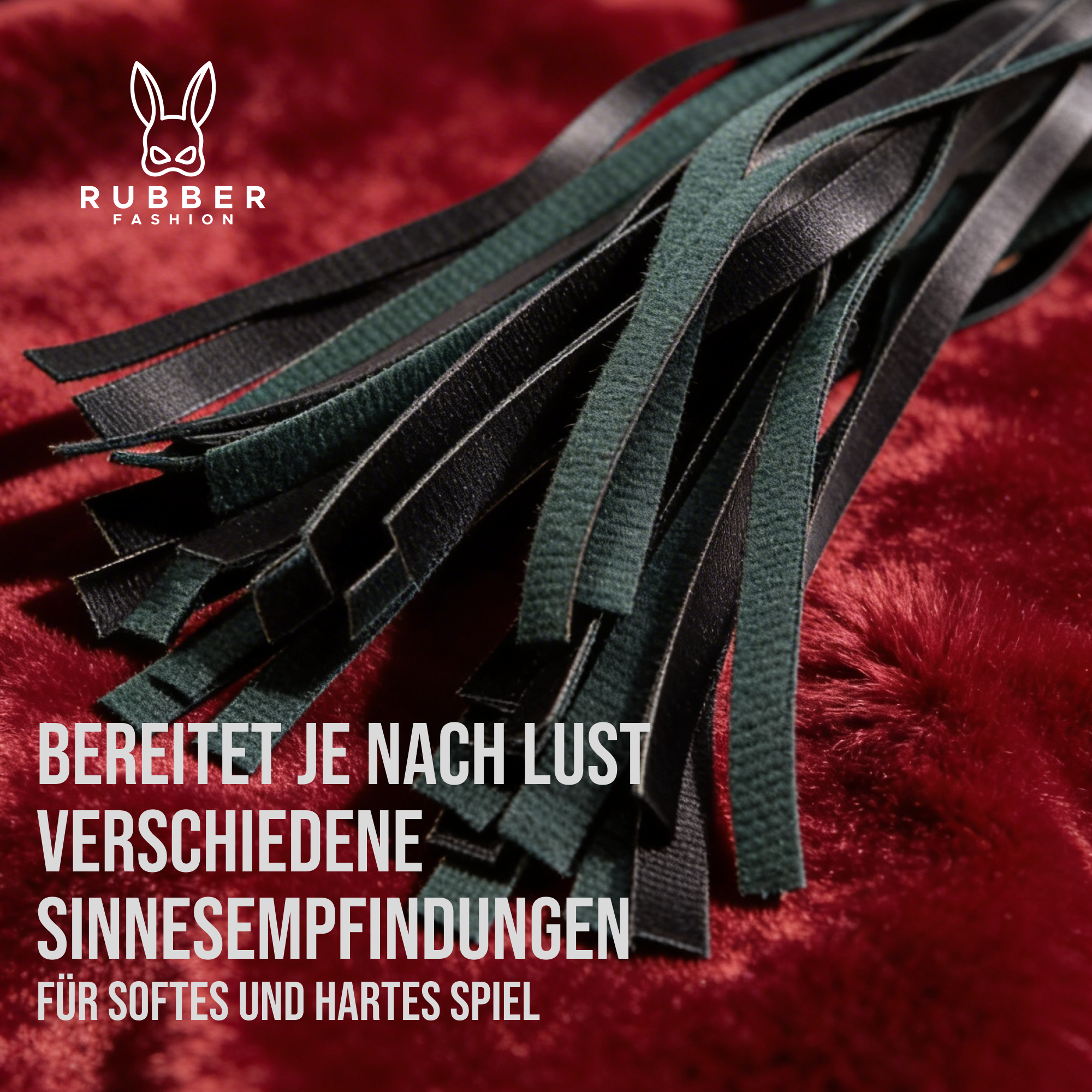 Striemen Leder Peitsche mit Metalleinfassung