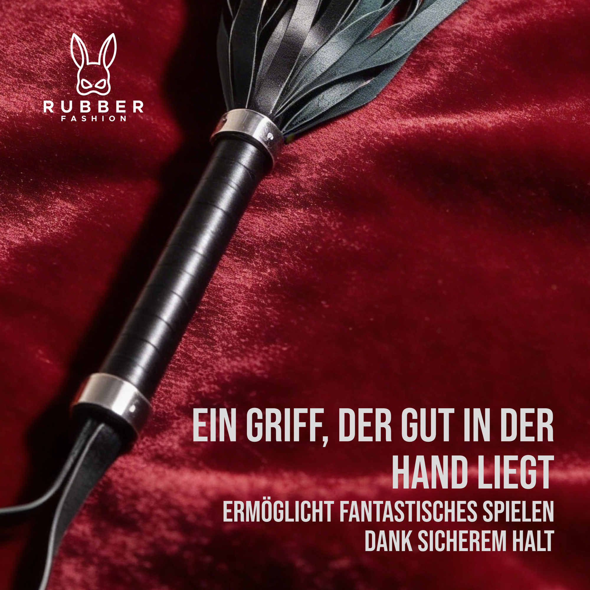 Striemen Leder Peitsche mit Metalleinfassung