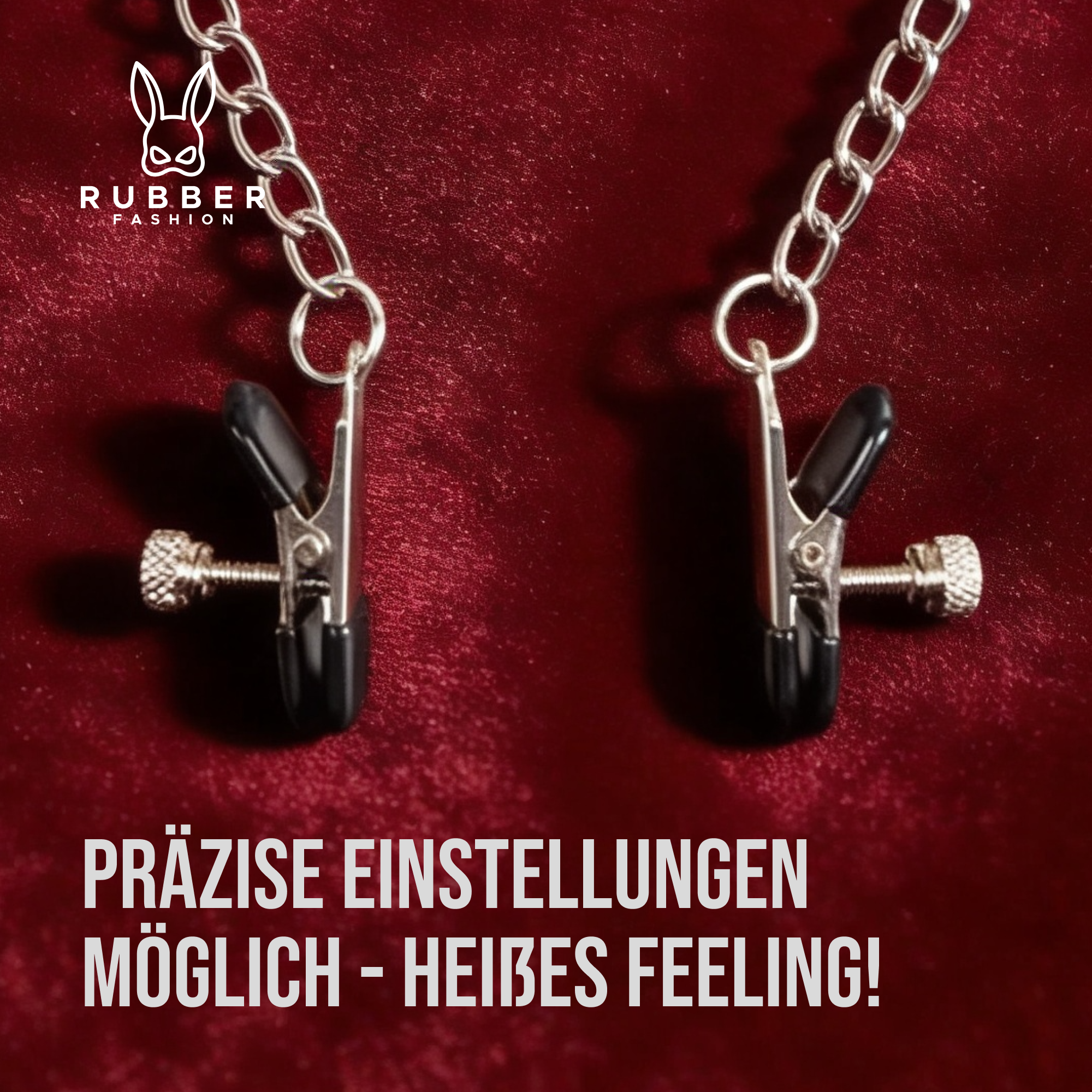 Nippelklemmen mit Kette – Brustwarzen Klemmen Frauen - BDSM Set
