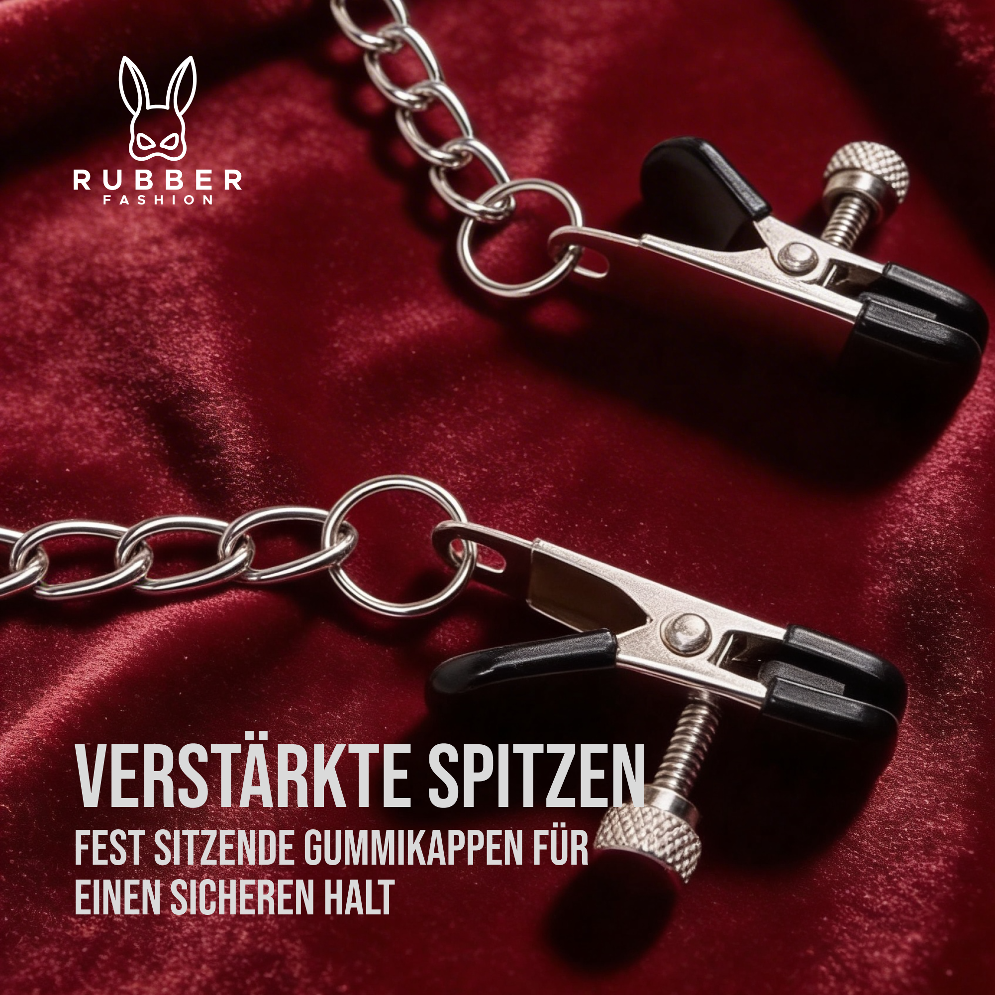 Nippelklemmen mit Kette – Brustwarzen Klemmen Frauen - BDSM Set