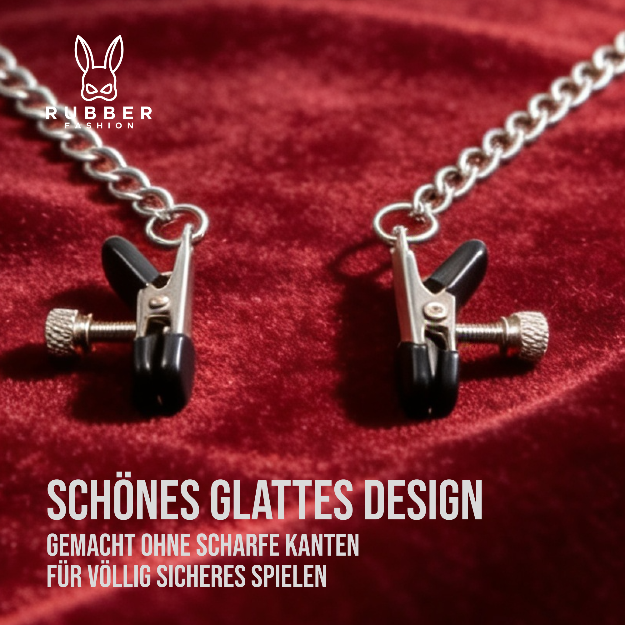 Nippelklemmen mit Kette – Brustwarzen Klemmen Frauen - BDSM Set