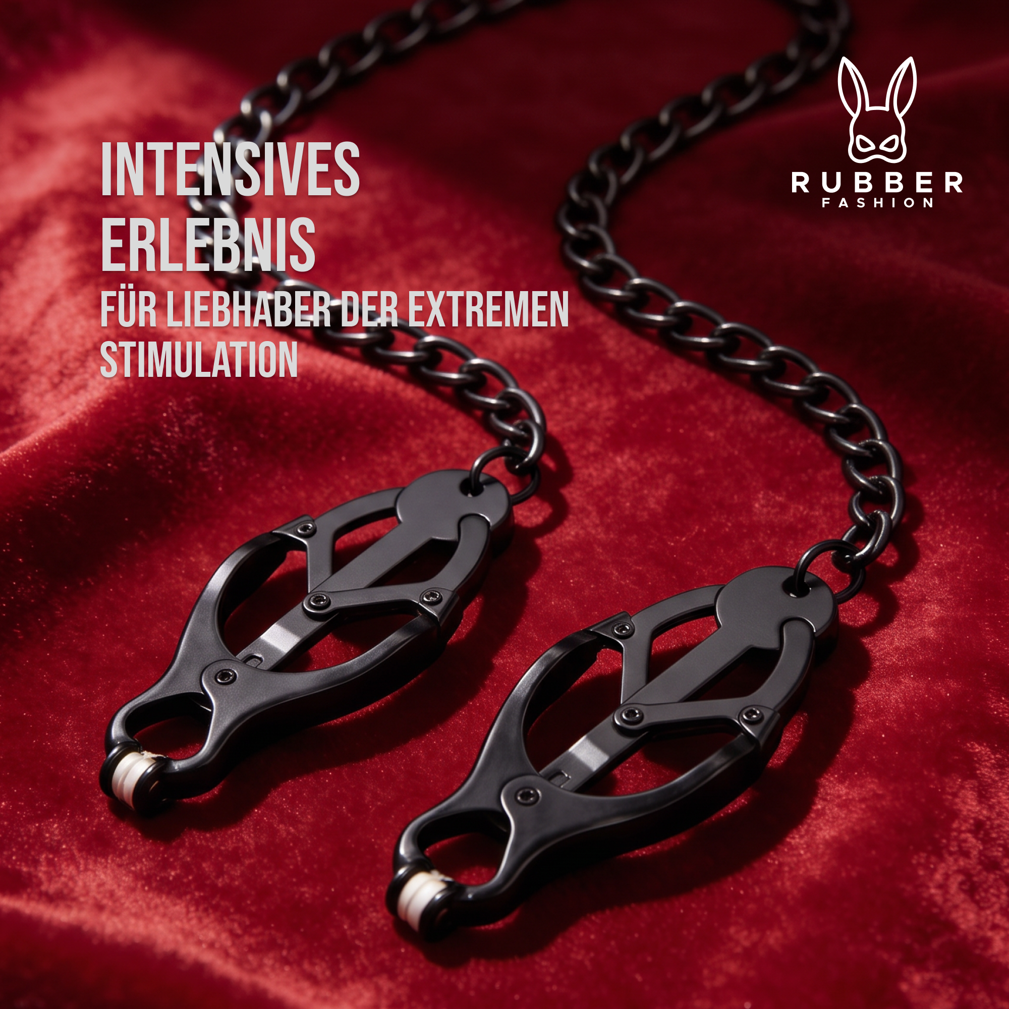 Nipple clamps with chain not adjustable - Nipple clamps