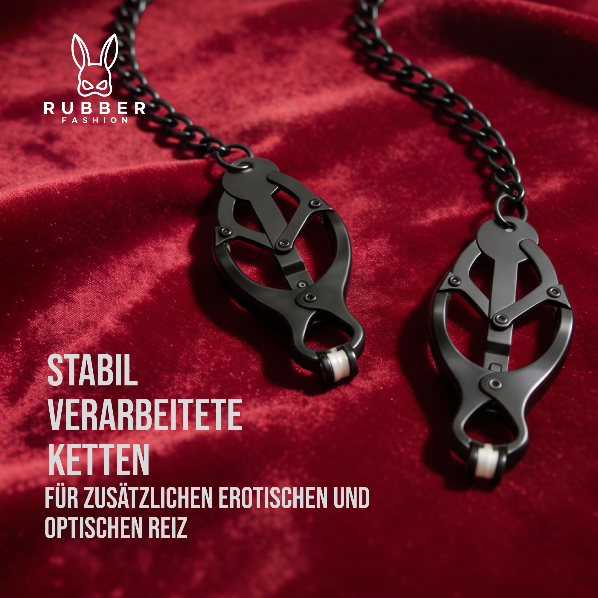 Nipple clamps with chain not adjustable - Nipple clamps