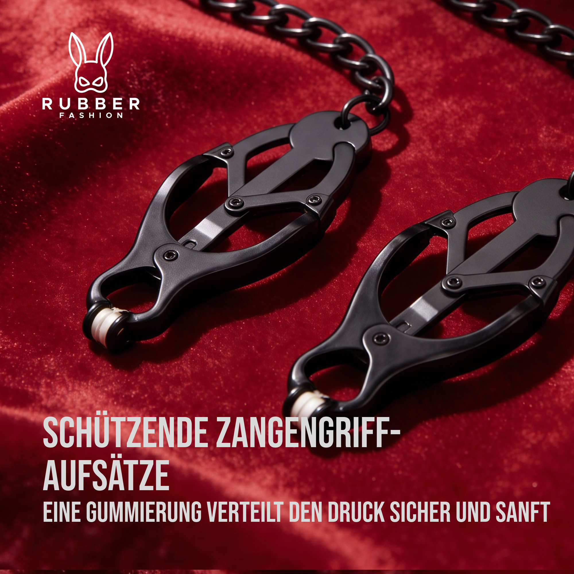 Nipple clamps with chain not adjustable - Nipple clamps