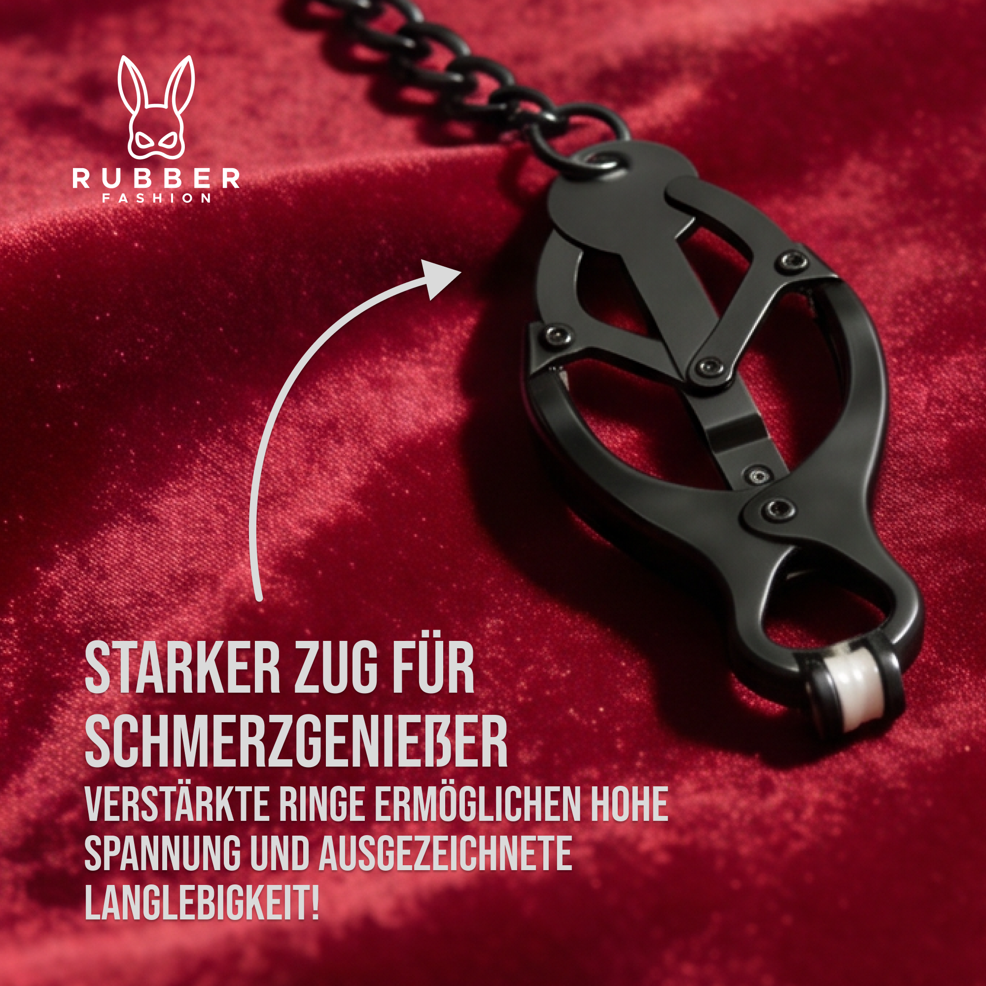Nipple clamps with chain not adjustable - Nipple clamps