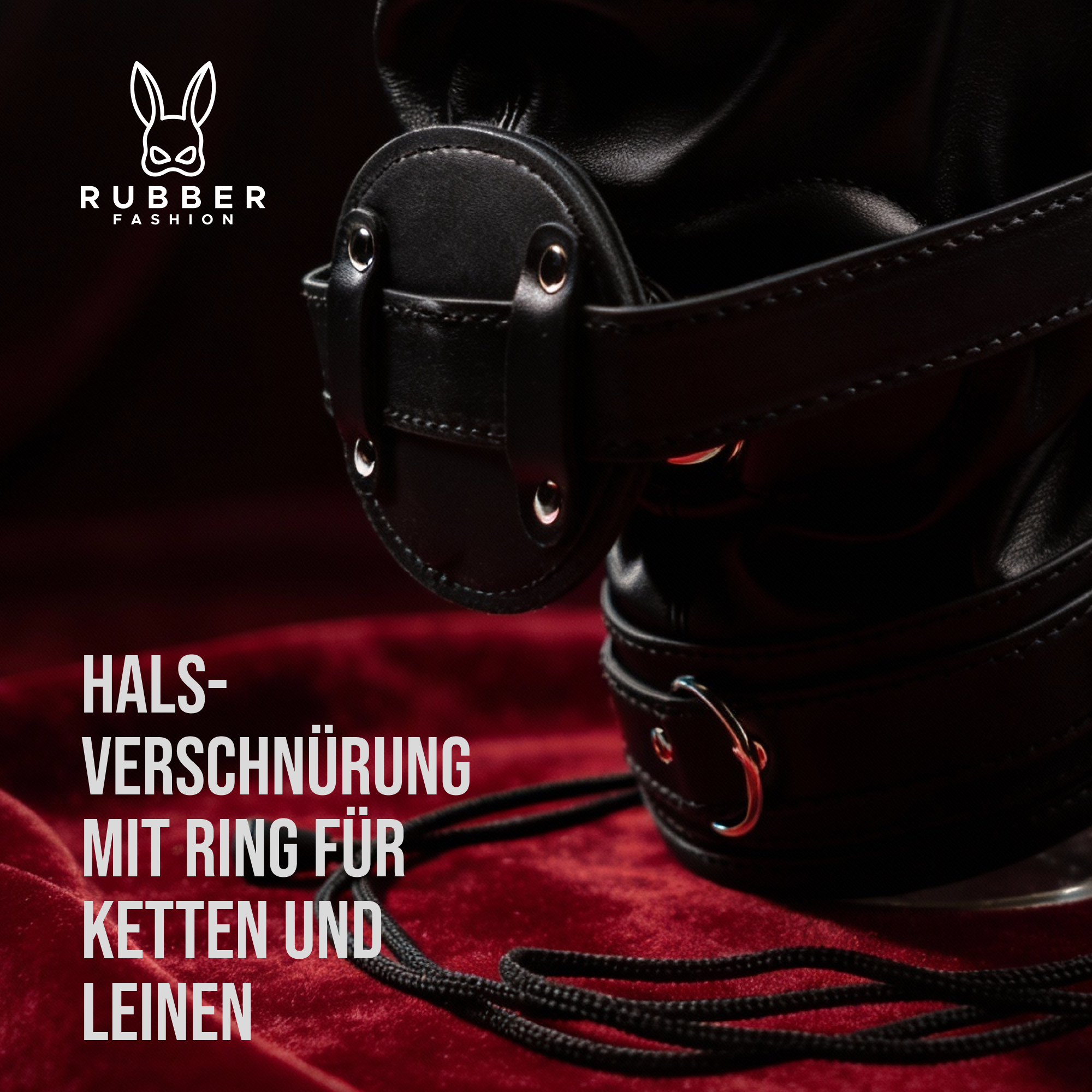 Leder BDSM Maske mit Augenbinde, 2 Dildos als Mund Knebel und 3 Schls