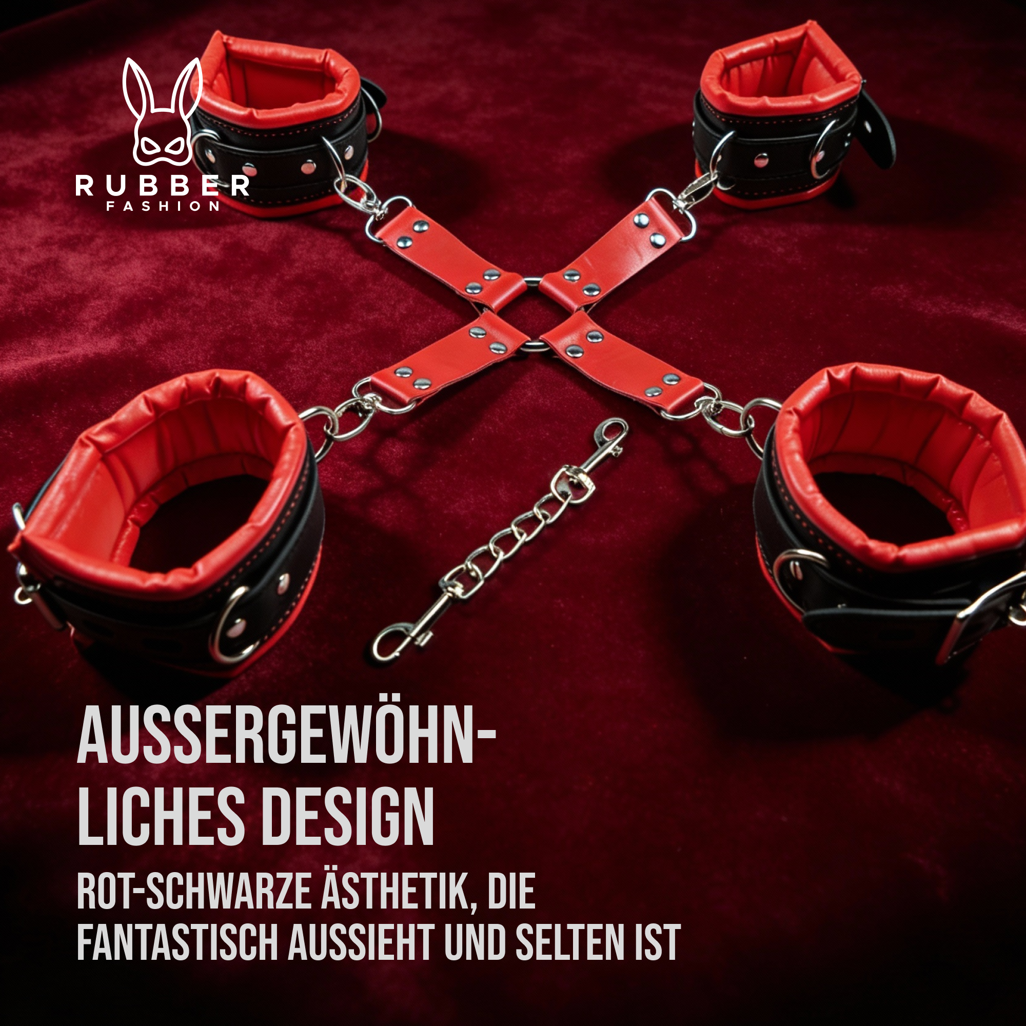 SM handcuffs and leg irons with cross 