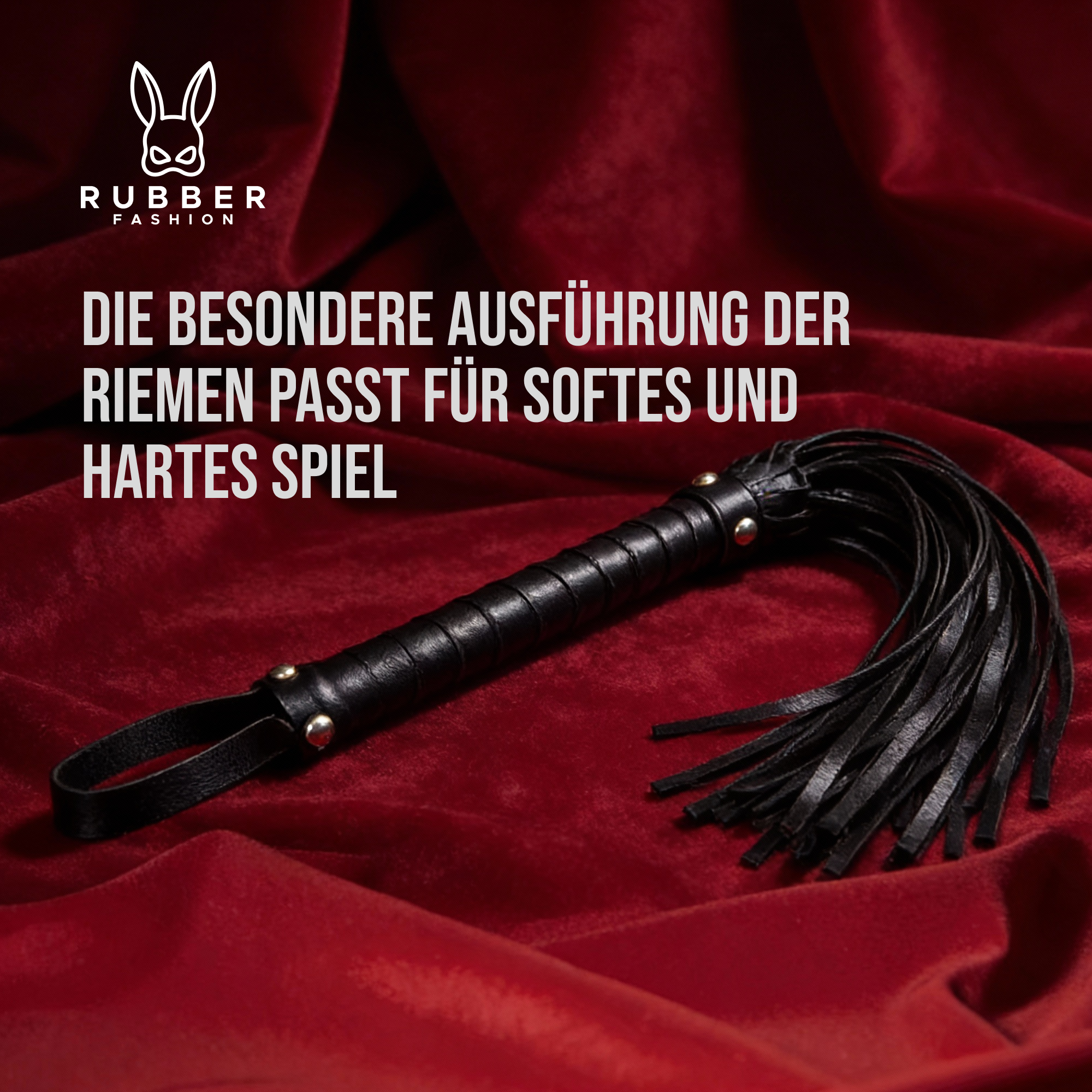 Leather whip, short BDSM whip 