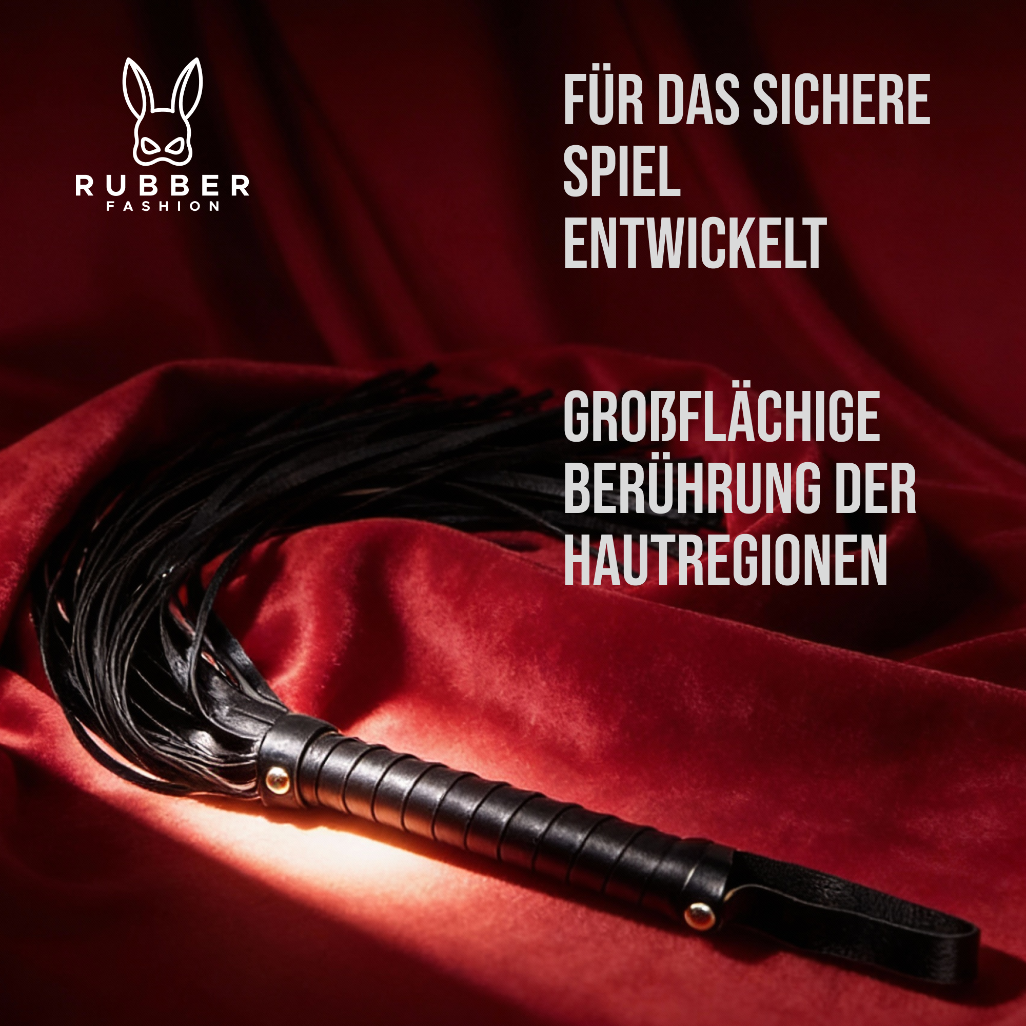 Leather whip, short BDSM whip 