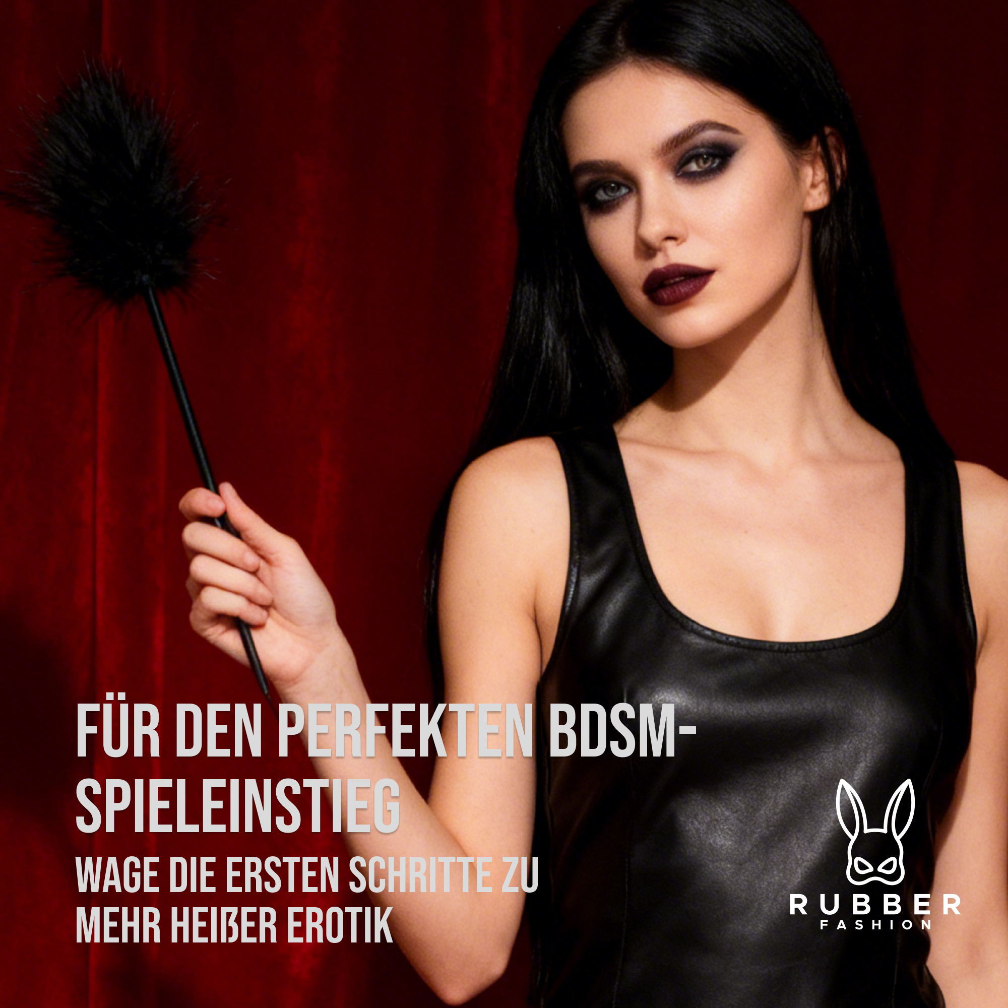Feather tickler 40 cm and mini riding crop 30 cm 