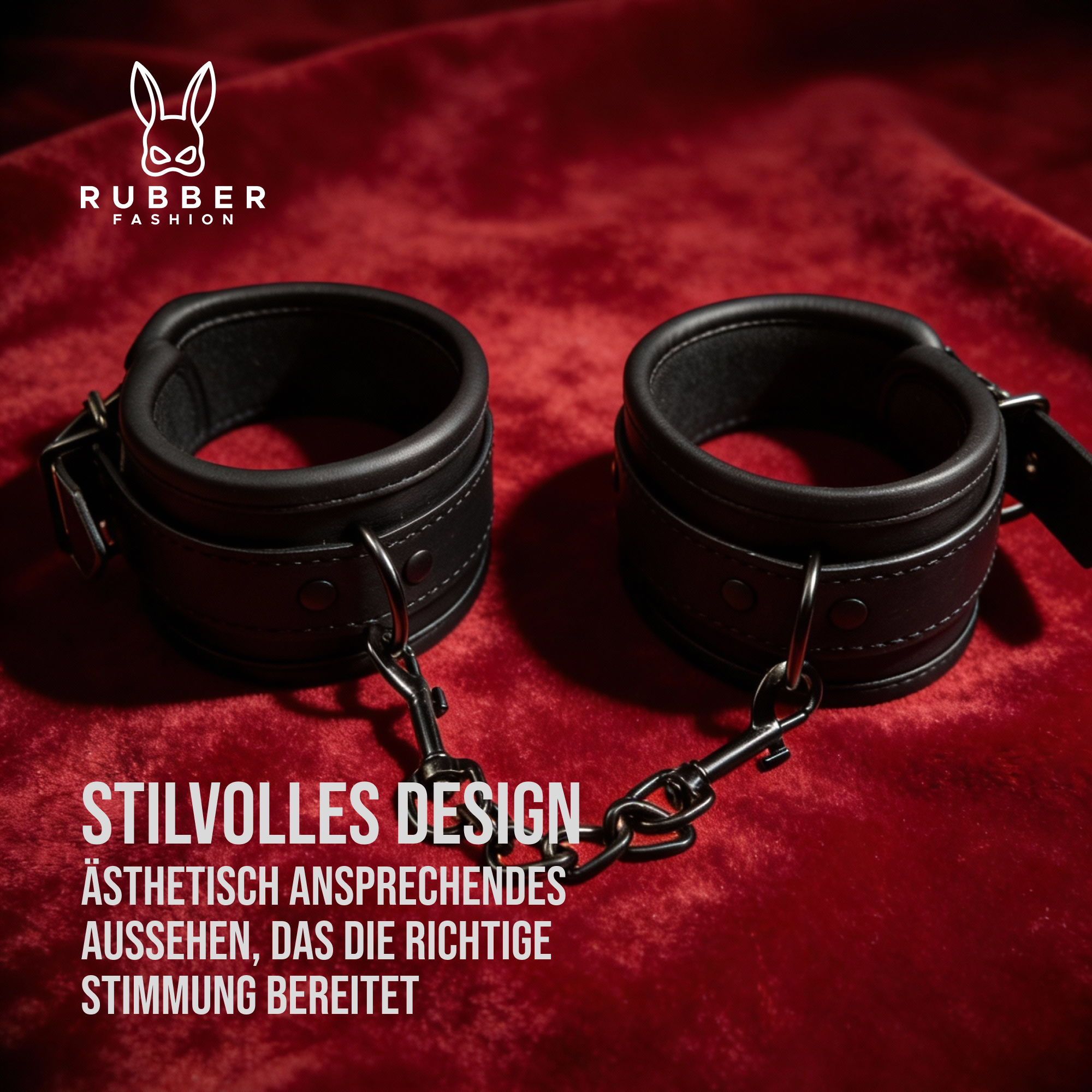 Leather handcuffs for bondage 