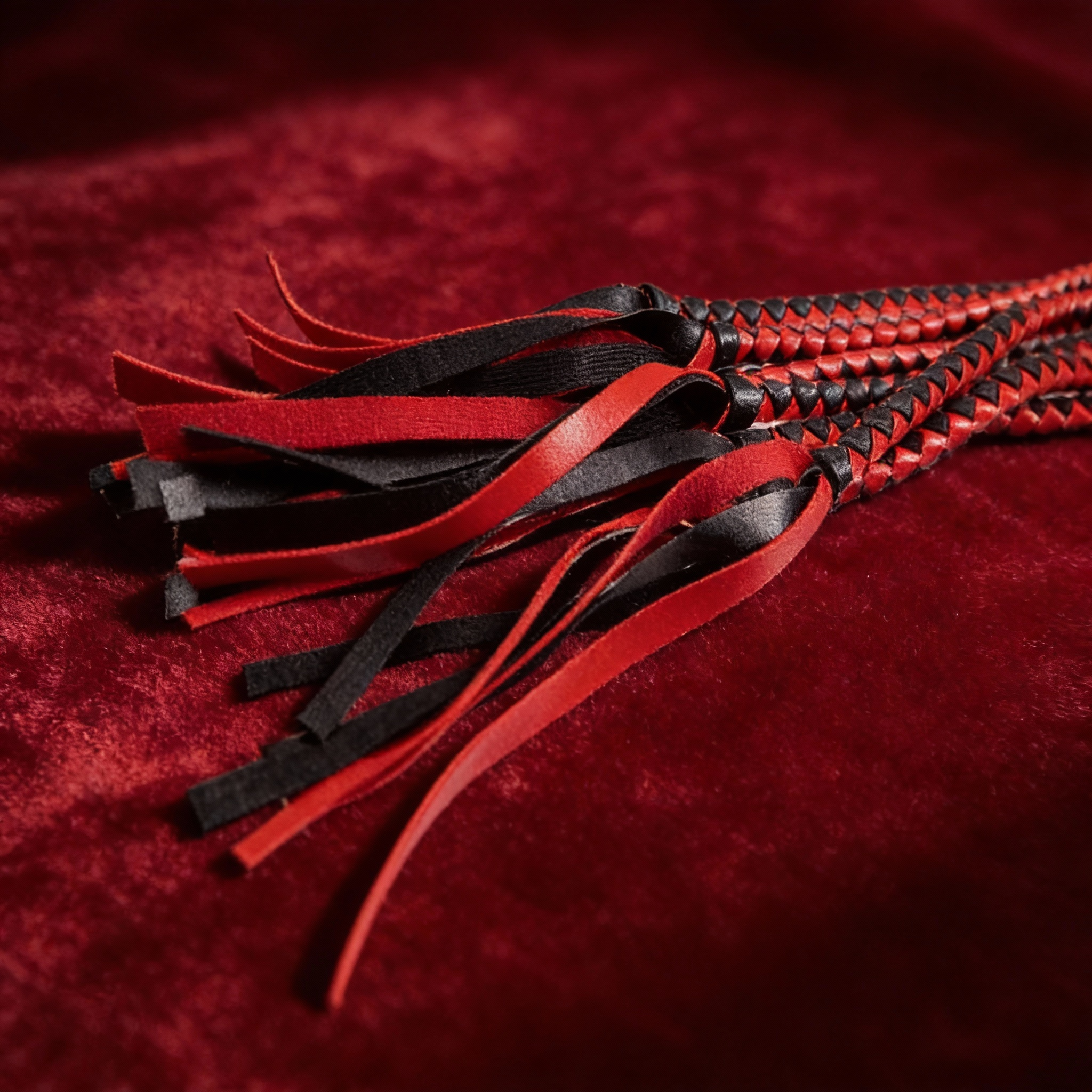 Leder Peitsche geflochten - BDSM Peitsche