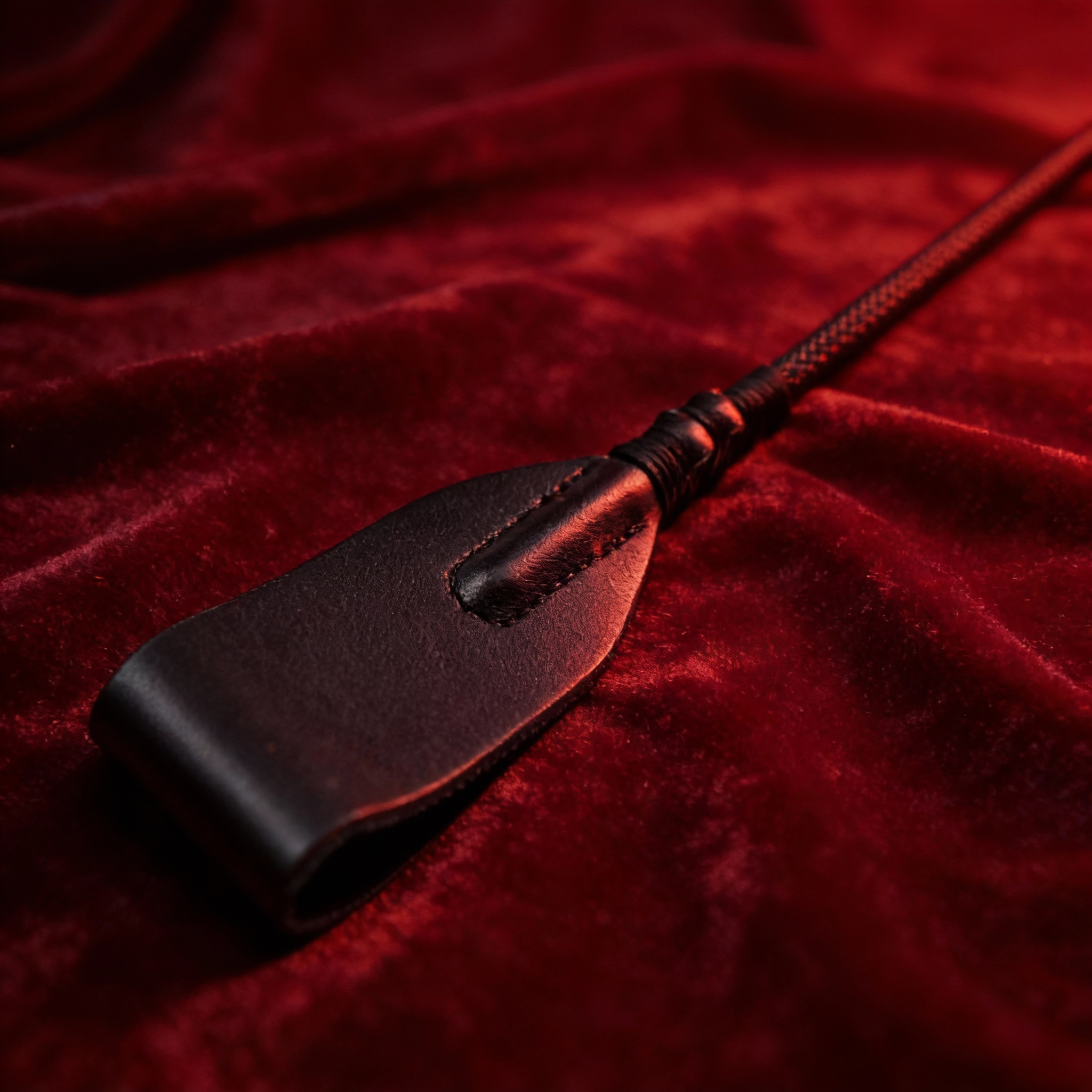 Leder Peitsche - Reitgerte 45,5 cm