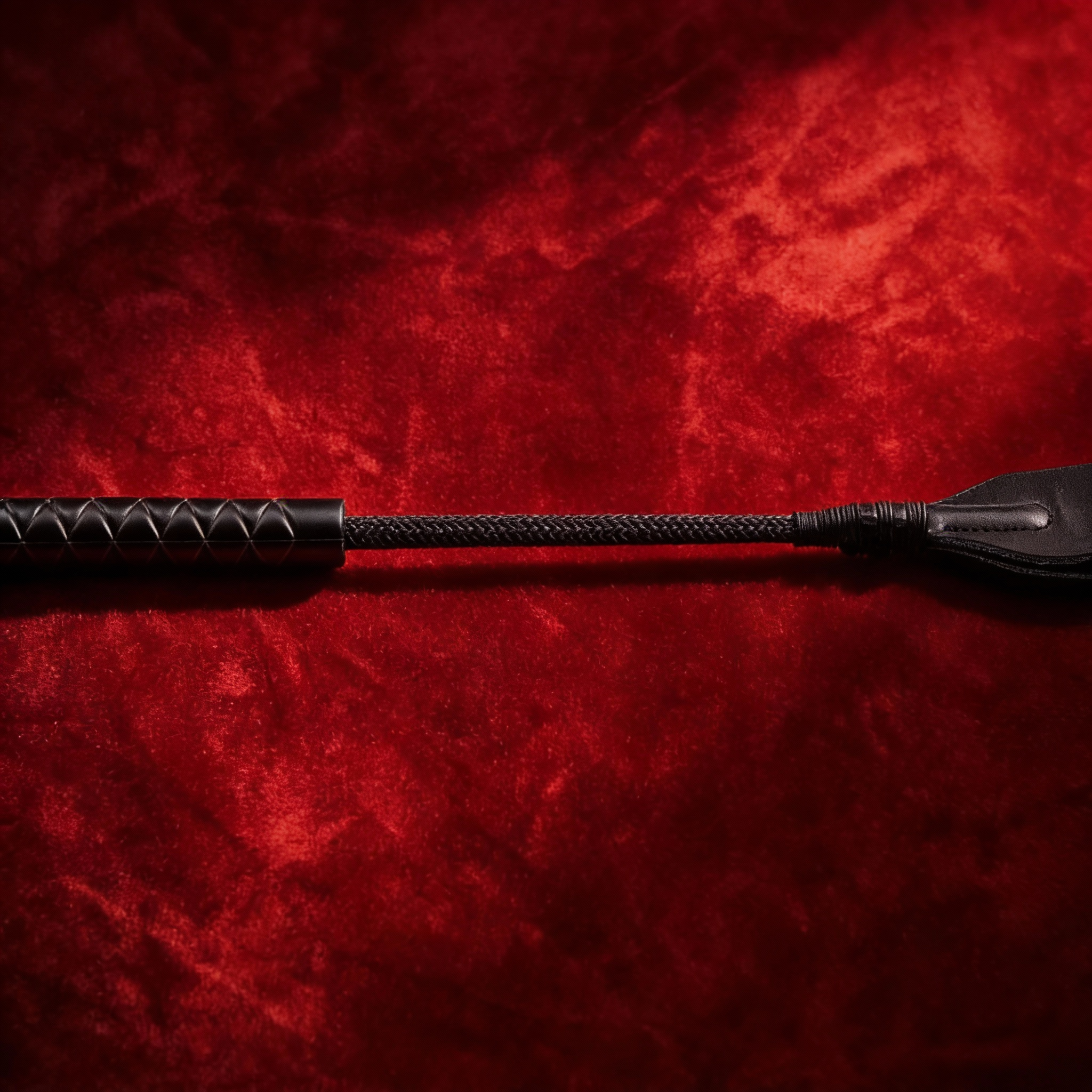 Leder Peitsche - Reitgerte 45,5 cm